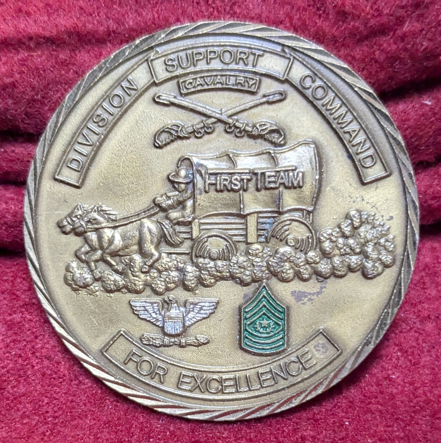 Challenge Coin 1st Cav Division Support Command (chcc-25APR153)