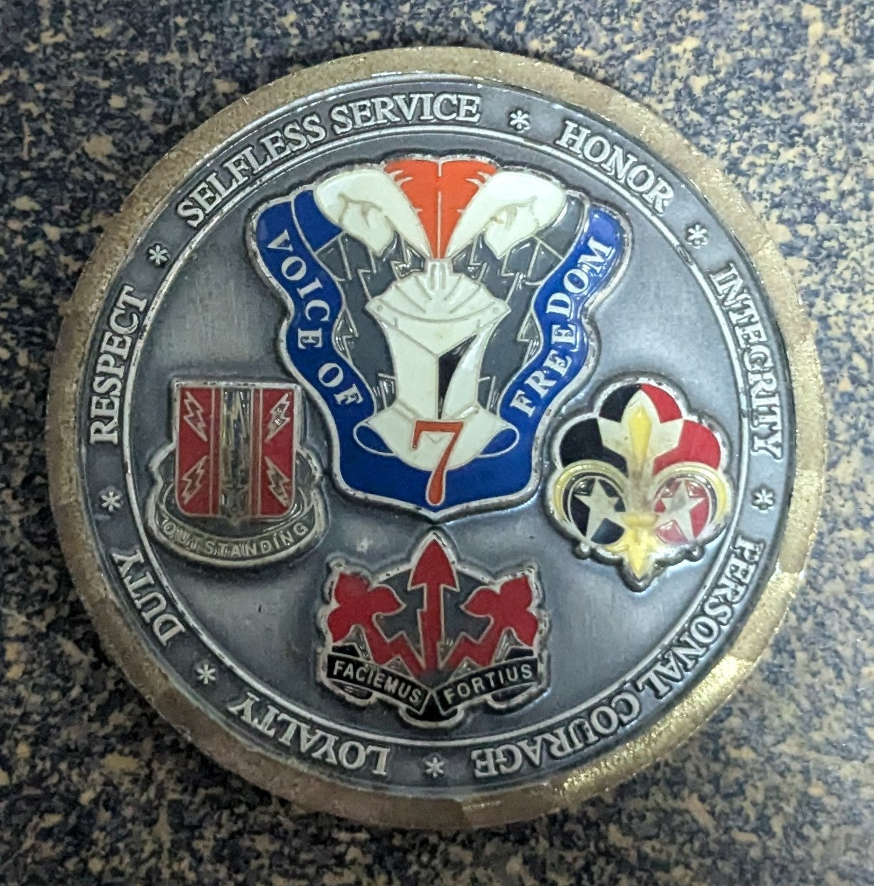 Challenge Coin 7th Signal Brigade CDR & BDE CSM (CHCC-25Jul24)