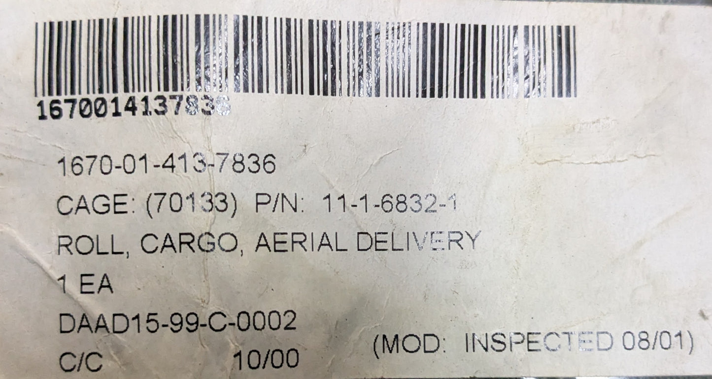 U.S. Armed Forces Roll Cargo Aerial Delivery - Woodland (DC6-25Sep26)