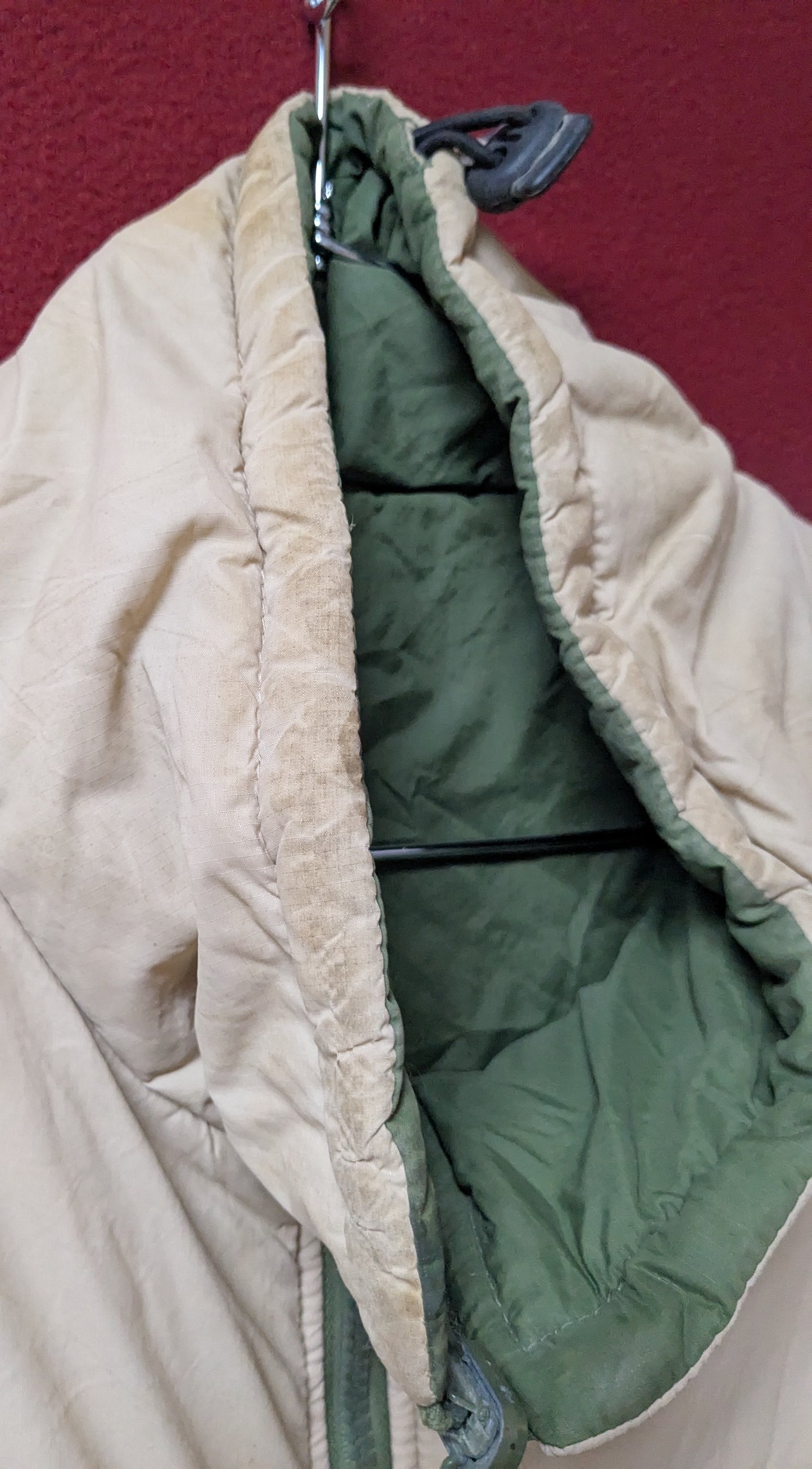 British Army Jacket, Reversible Thermal, Sand/Olive Large (AB13-25Jul70)