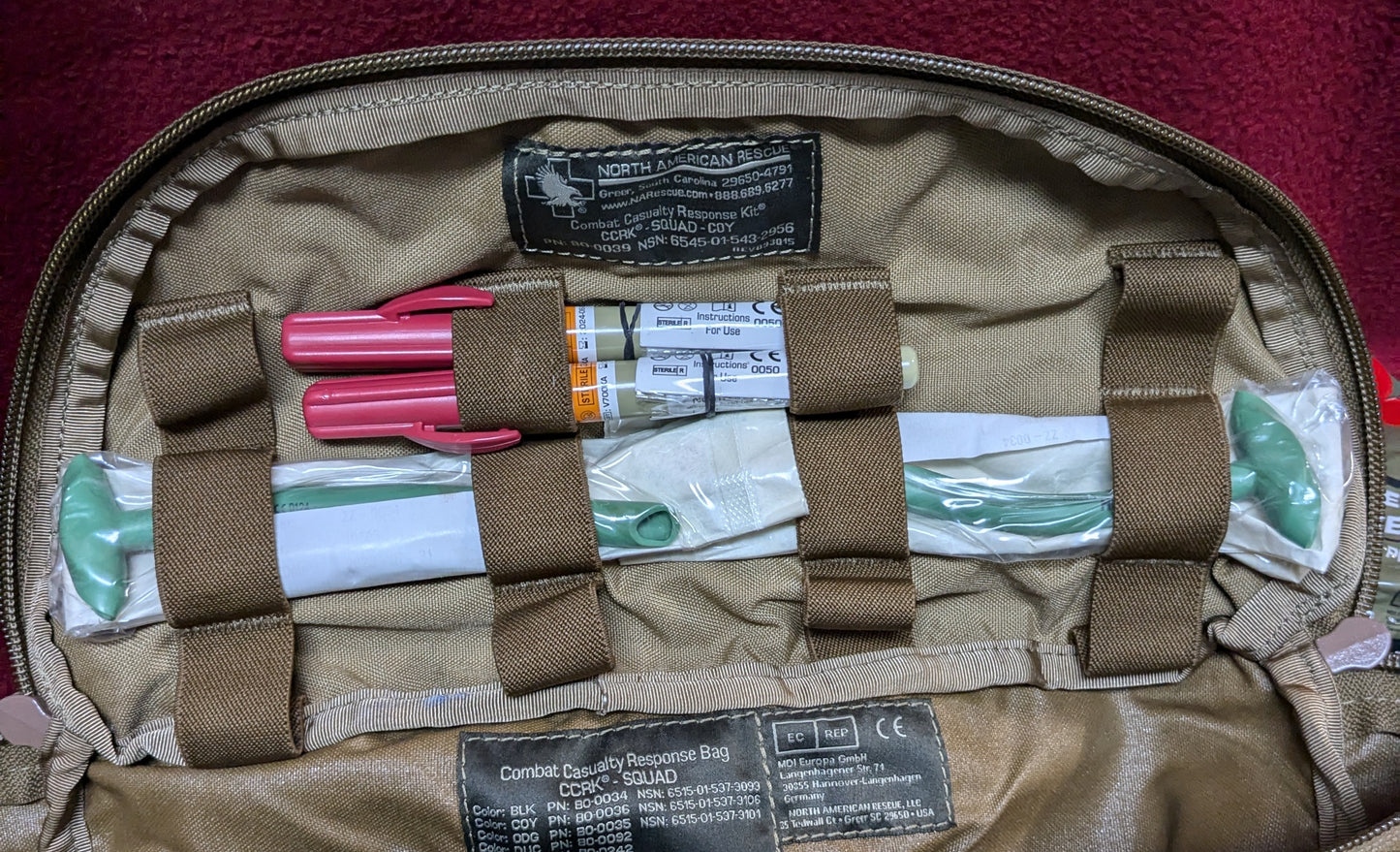 NOS North American Rescue First Aid Squad Kit CCRK (ac05-25APR114)