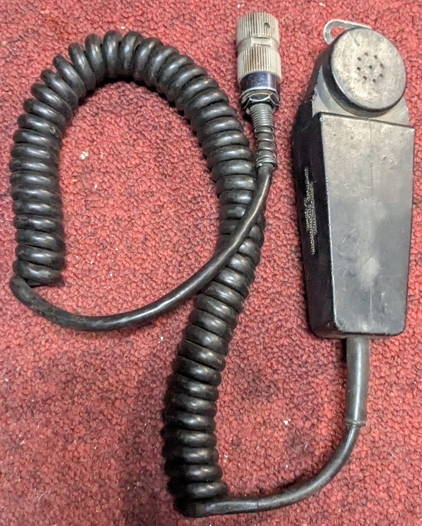 Vintage US Army Sonetronics M60-U 5 Pin Handset Microphone (DC8-25Sep23)