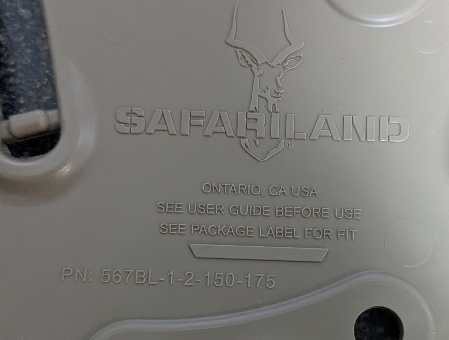 Safariland 567BL FDE 3 Hole Holster Belt Mount Flat Dark Earth Brown (FA7-26Apr1)