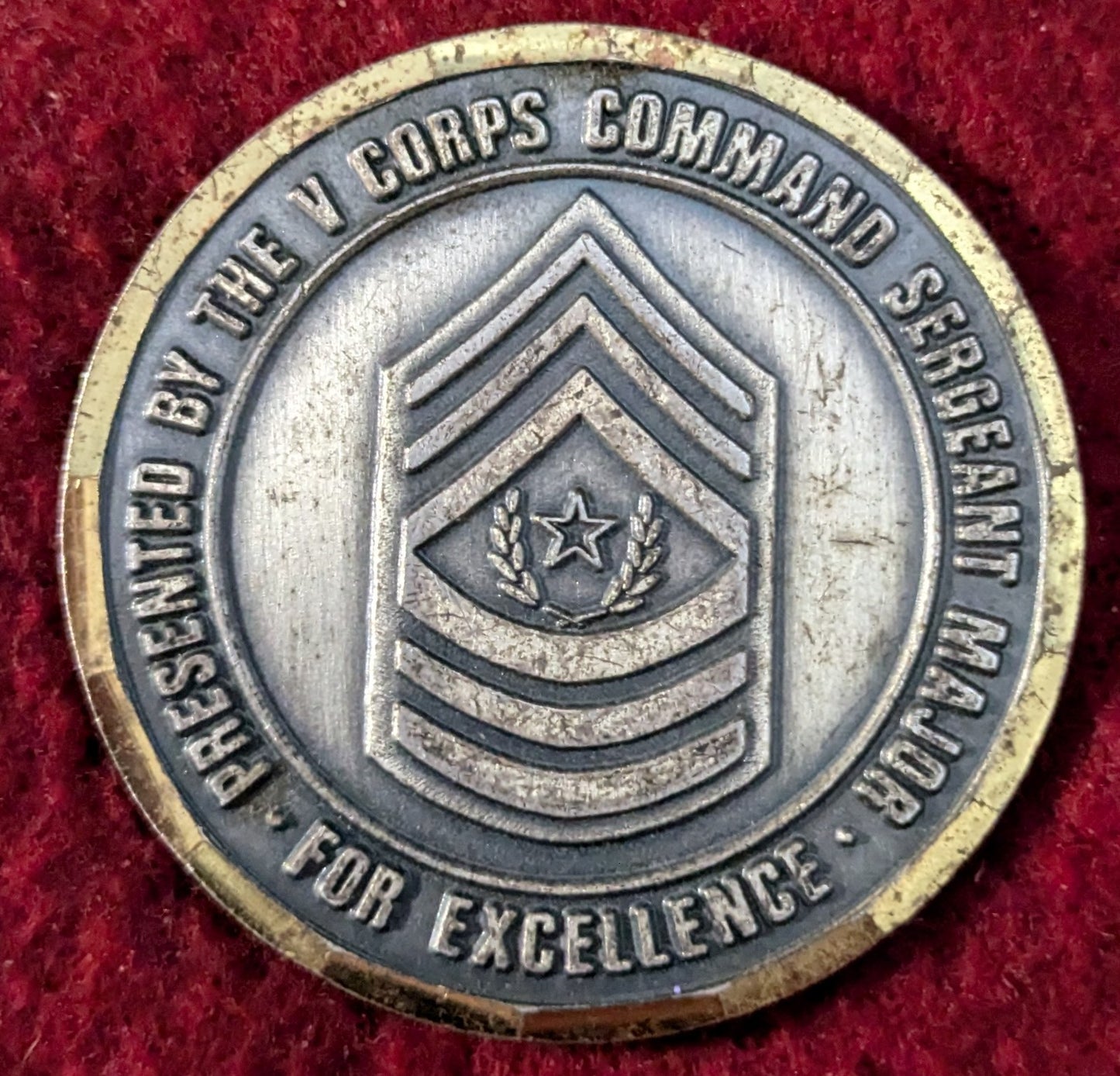 Challenge Coin Victory Corps CSM There Is No Substitute For Victory (chcc-25May67)