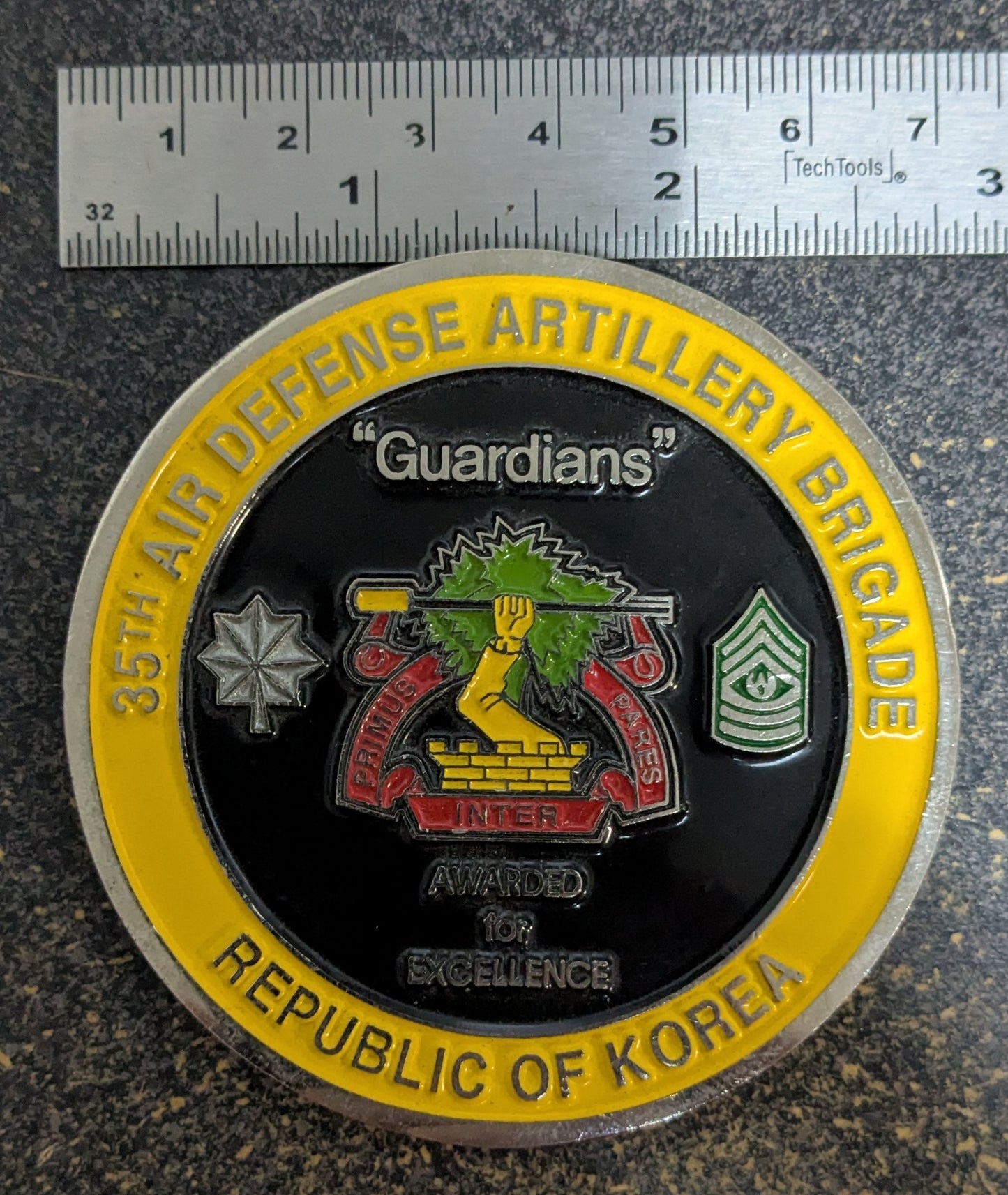 Challenge Coin 2nd Battalion 1st Air Defense Artillery, Korea 35th Artillery Brigade (CHCC-26May42)