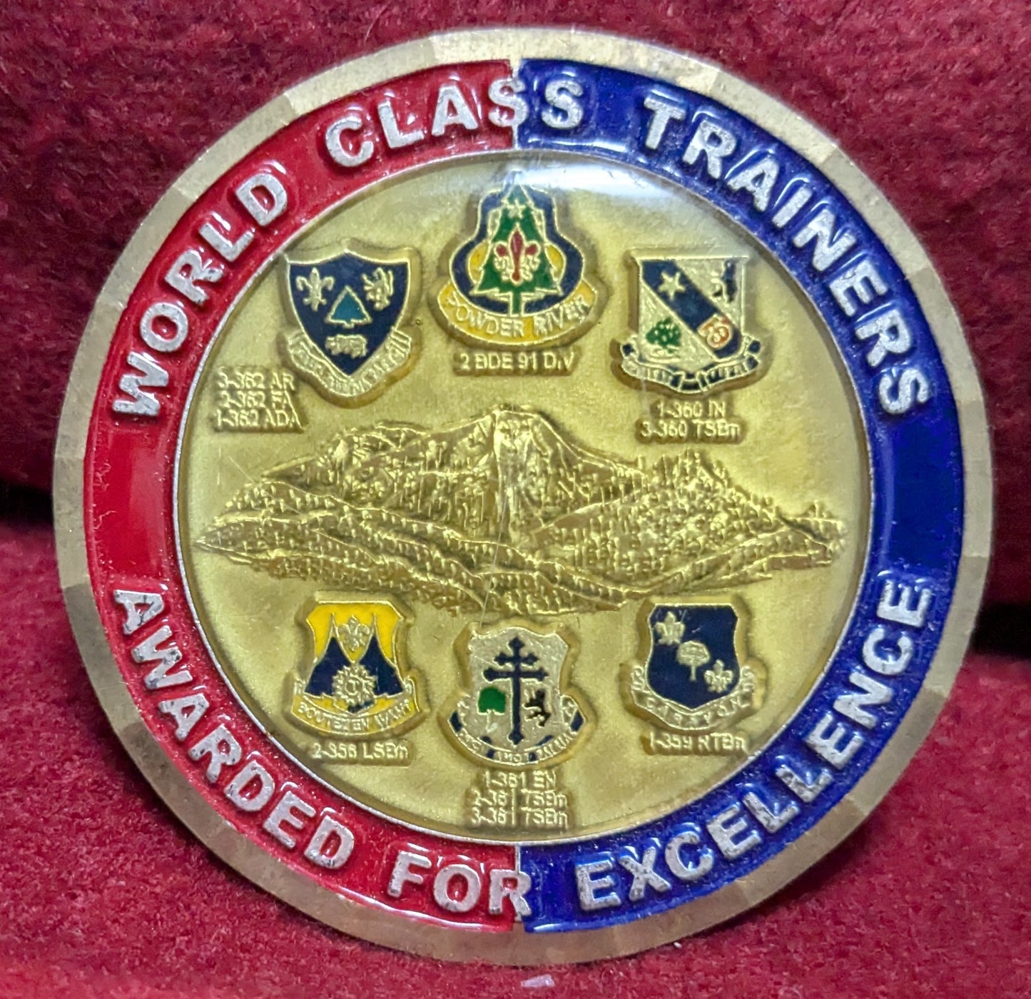 Challenge Coin 2nd Brigade 91st Division, Fort Carson (chcc-25APR188)