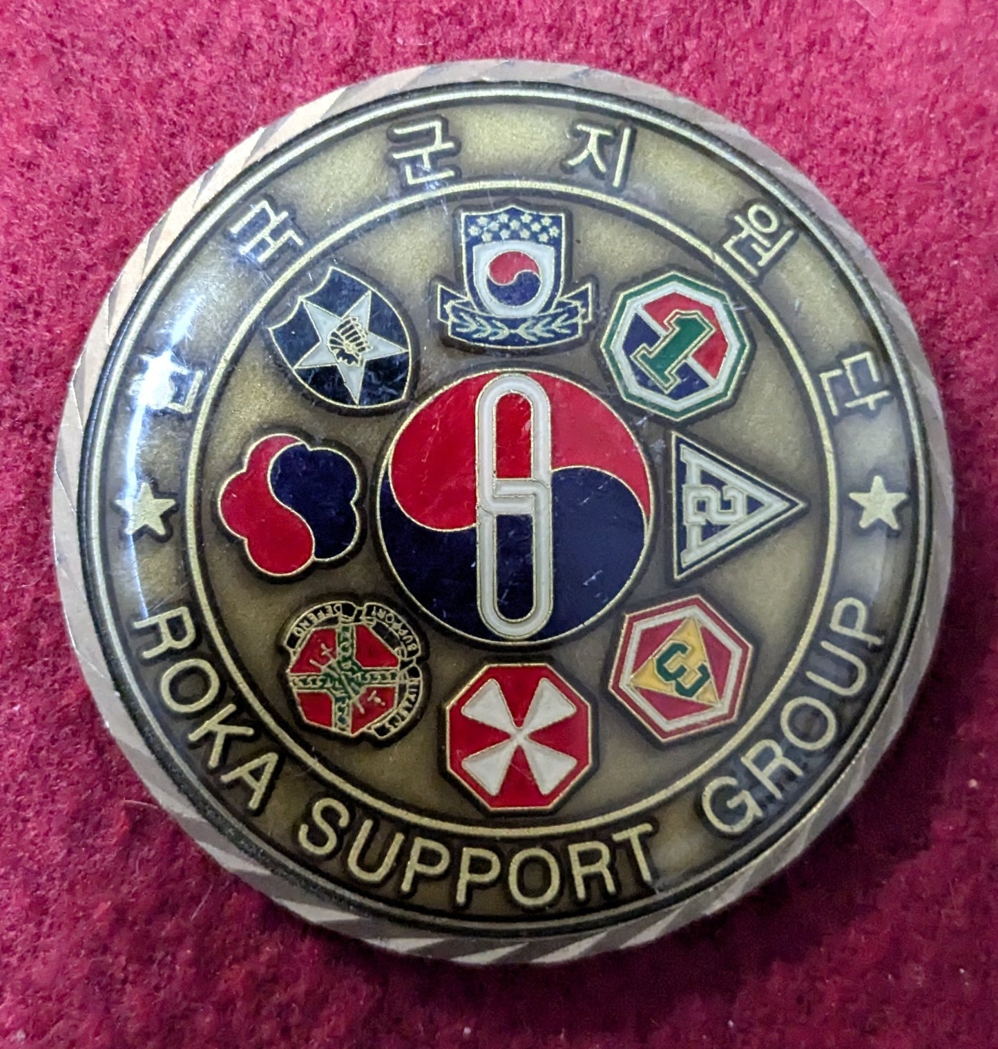 Challenge Coin Roka Support Group Together We Stand For Peace (chcc-25May14)