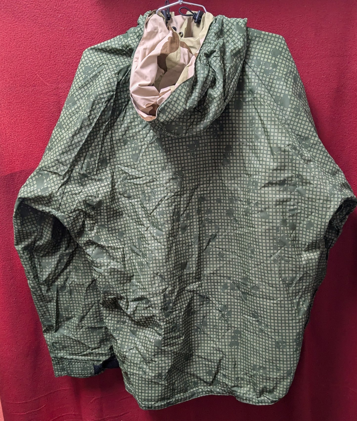 NWT Desert Night Camo Reversible Adventure Tech All Weather Gortex Jacket S/M Desert Camo/Night Camo (ab01-25APR83)