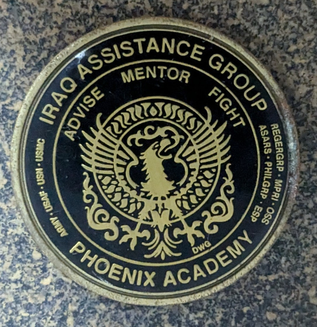 Challenge Coin Iraq Assistance Group Phoenix Academy (CHCC-25Jul32)