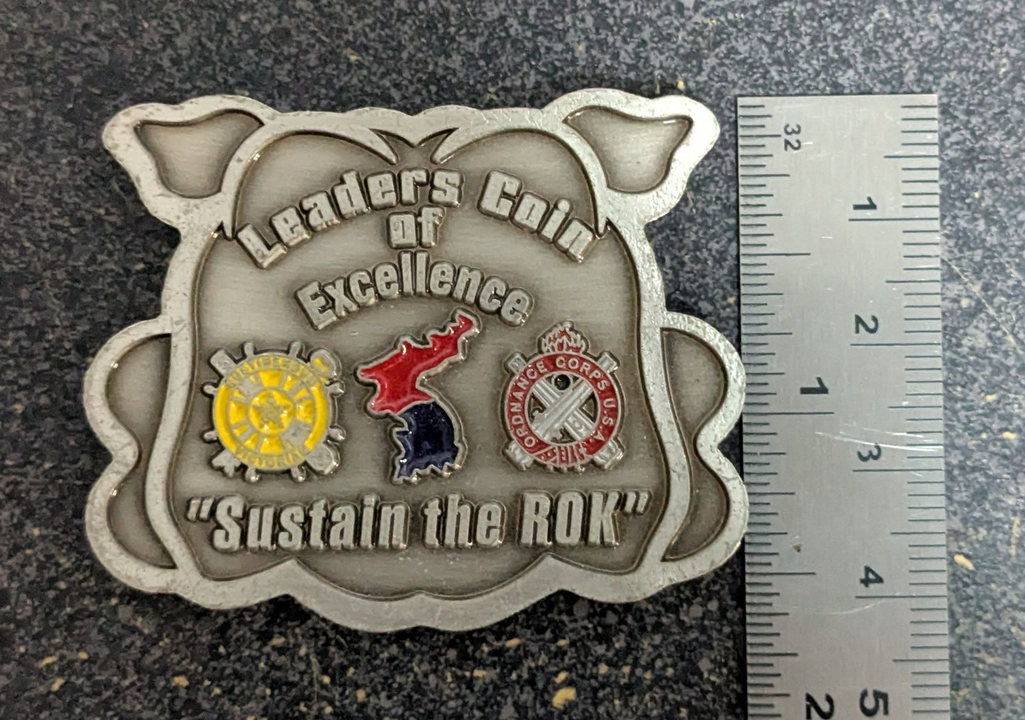 Challenge Coin U.S. Army Leaders Coin of Excellence Sustain the ROK HHC 501st (26Jun25)