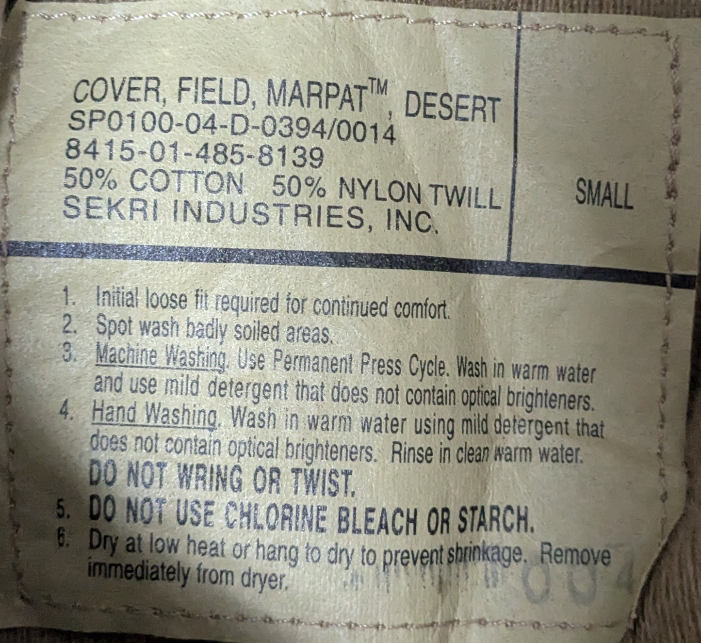 Marpat Desert Boonie Cover Small (AB15-25Jul66)
