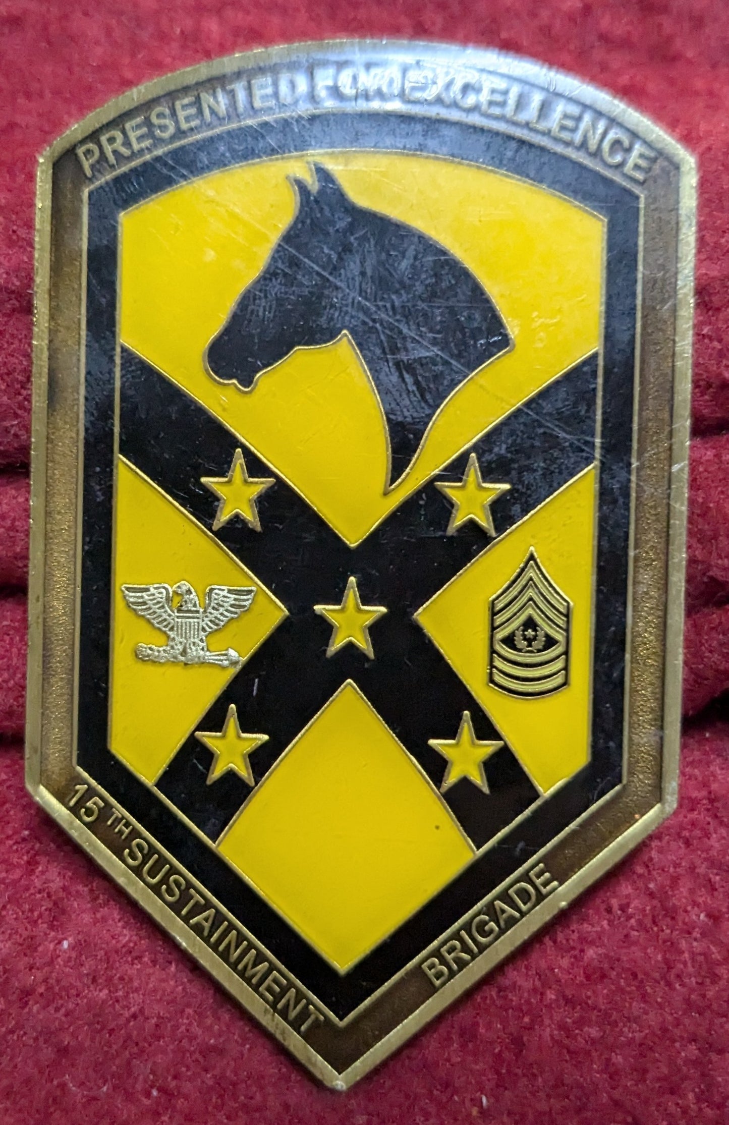 Challenge Coin 15th Sustainment Brigade, Wagonmasters 06 08 (chcc-25APR184)