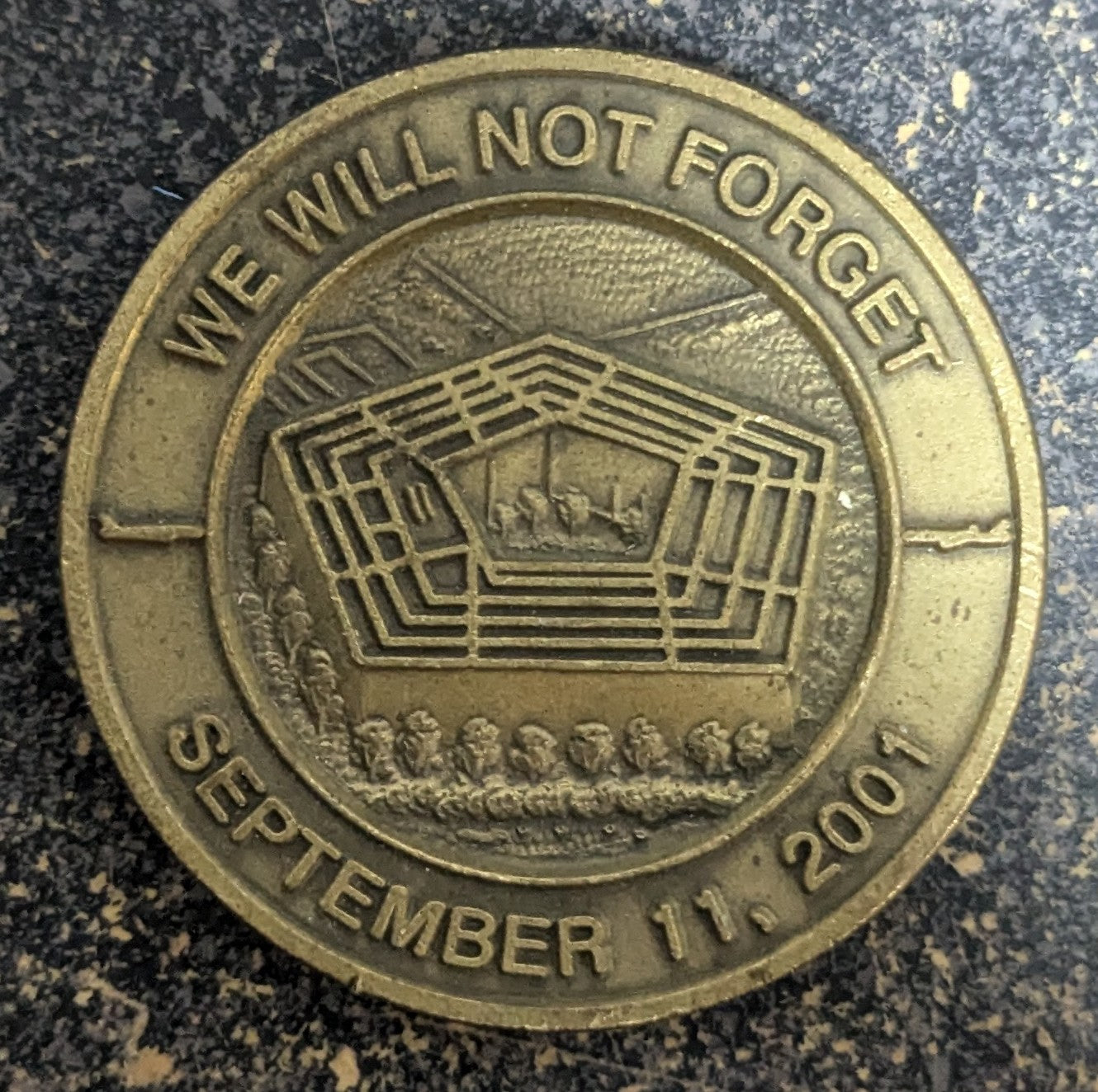 Challenge Coin September 11th, 2001 United Together In The Fight Against Terrorism (CHCC-25Jul17)