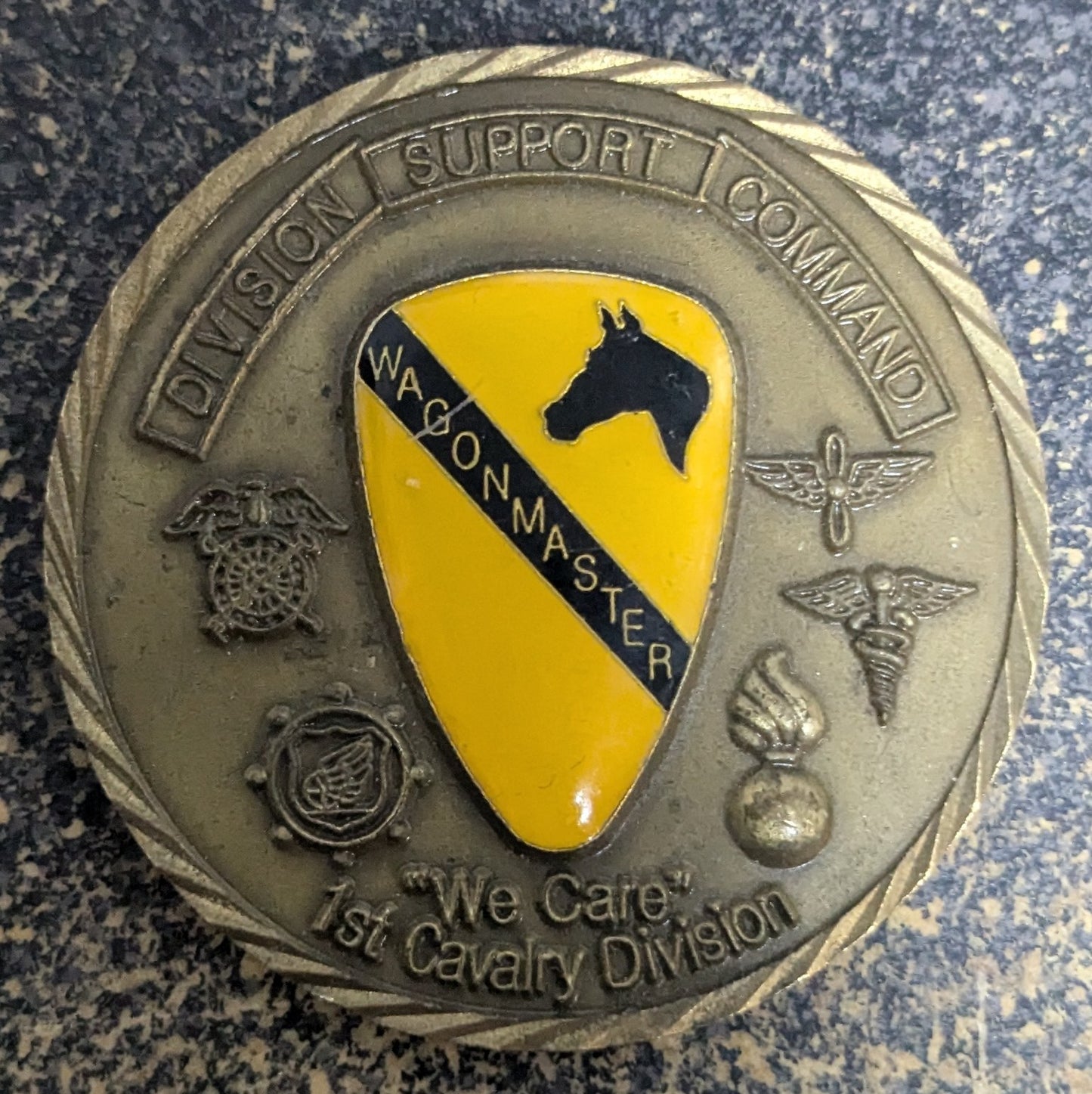 Challenge Coin Division Support Command Wagonmaster (CHCC-25Jul6)