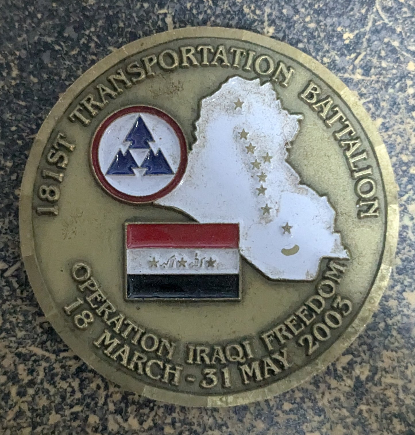 Challenge Coin 181st Transportation Battalion Any Time Any Task (CHCC-25Jul19)