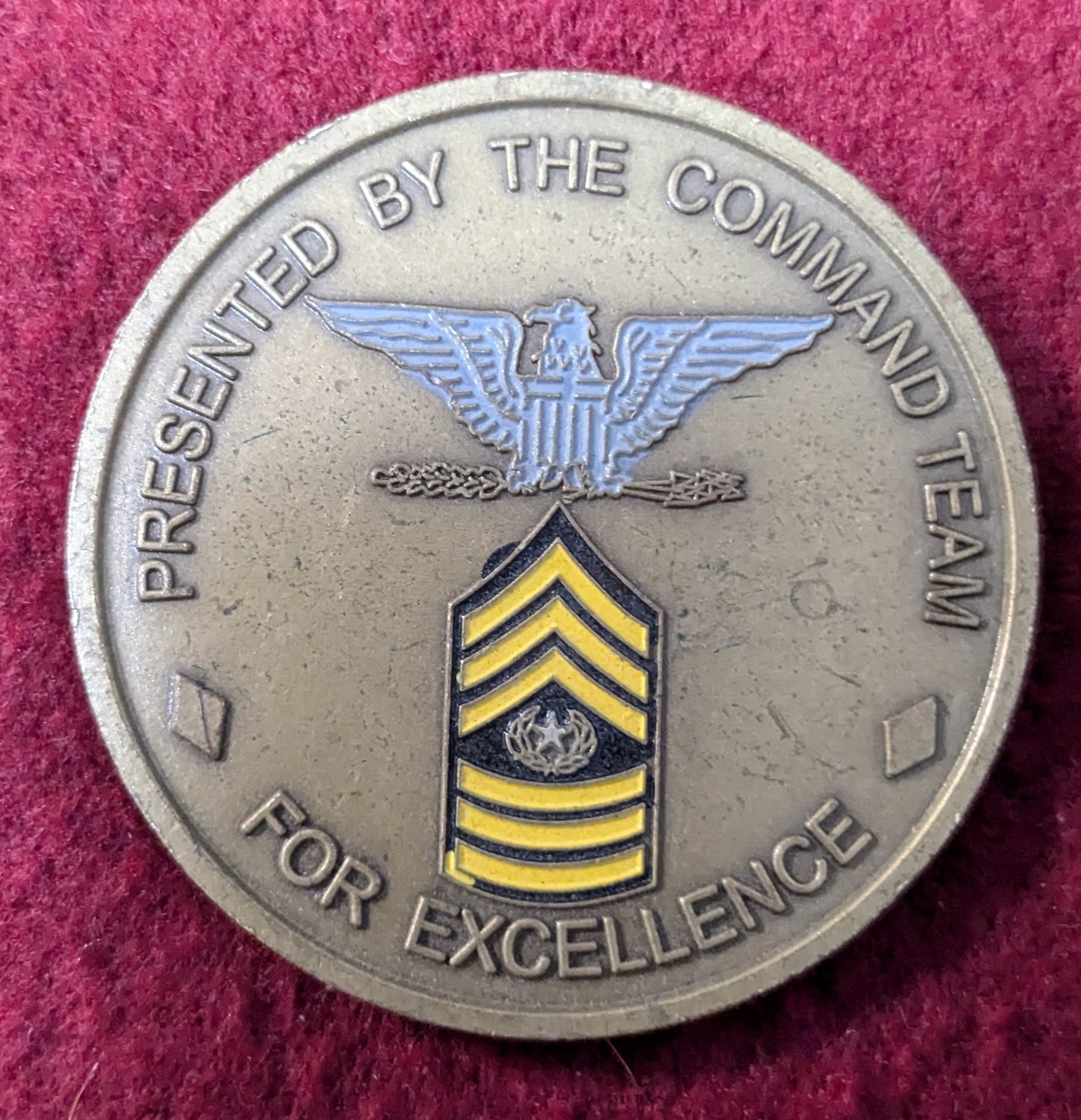 Challenge Coin The Corps Support Group Onward With Support (chcc-25May03)