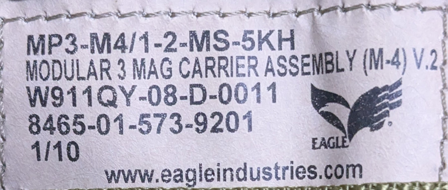 Eagle Industries SFLCS Modular 3 Mag Carrier Assembly V.2 (AA03-26Jan08)