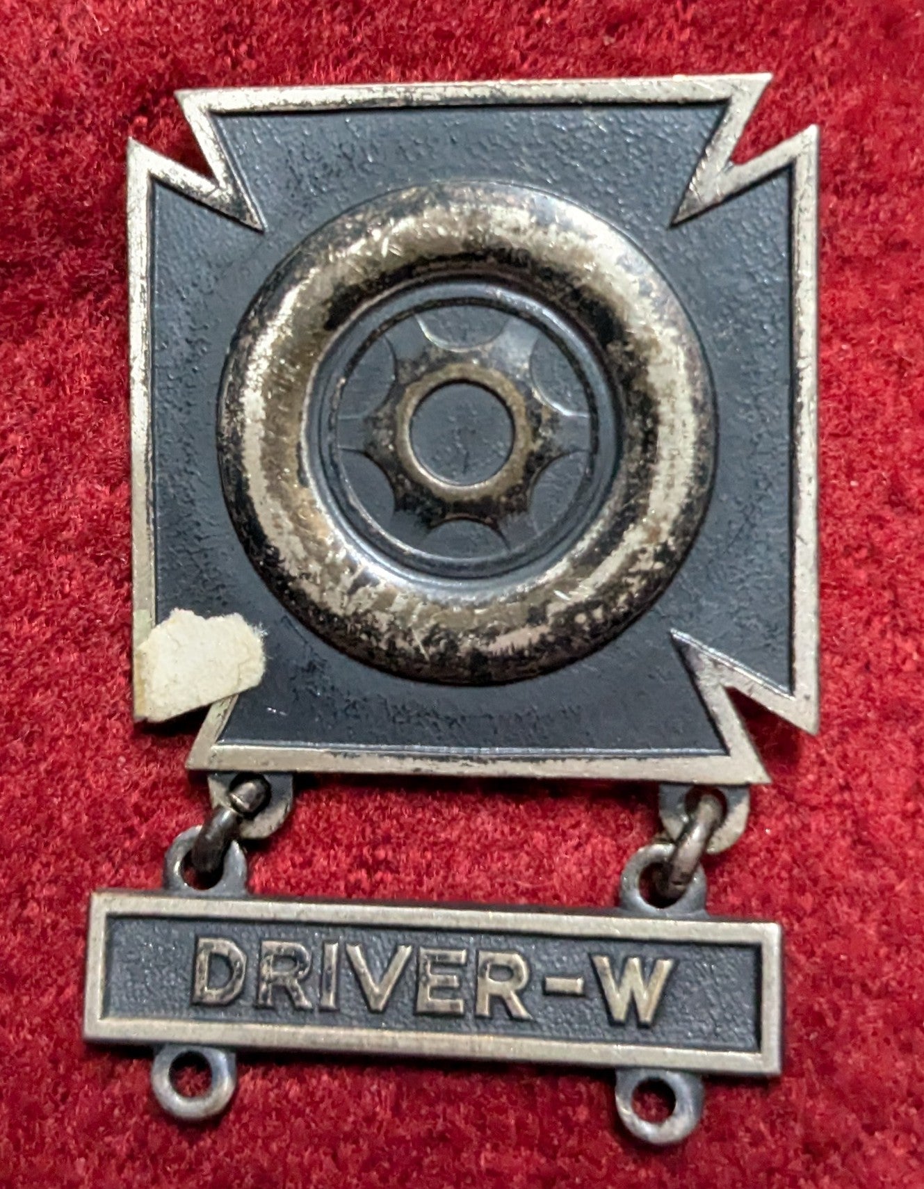 US Army Badges Driver and Mechanic Qualification Driver W (BLK) (chcc-25Jun20)