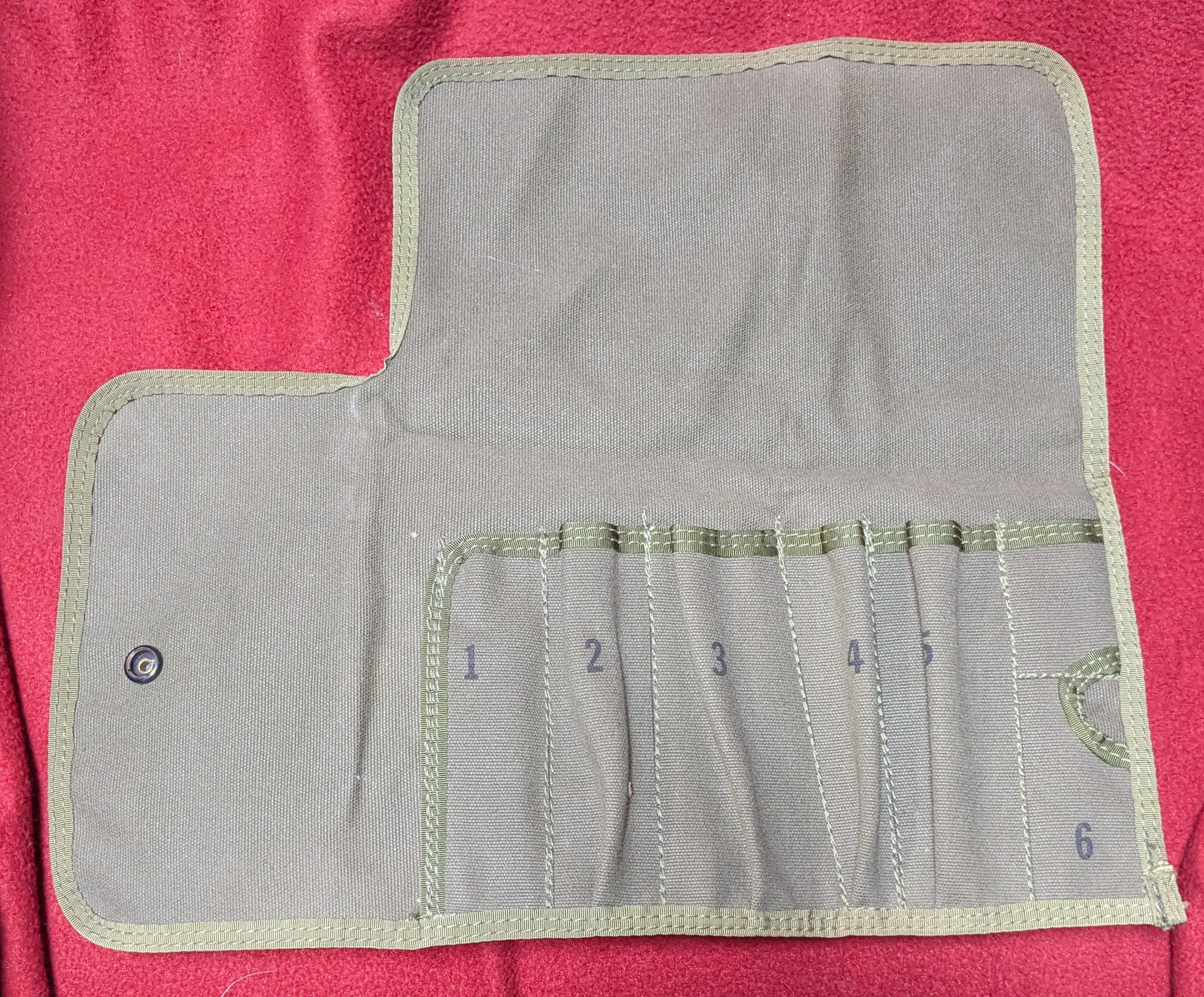 1940’s/1950Vintage Canvas M10 Tool Roll WWII/Korean War (26Jun05)