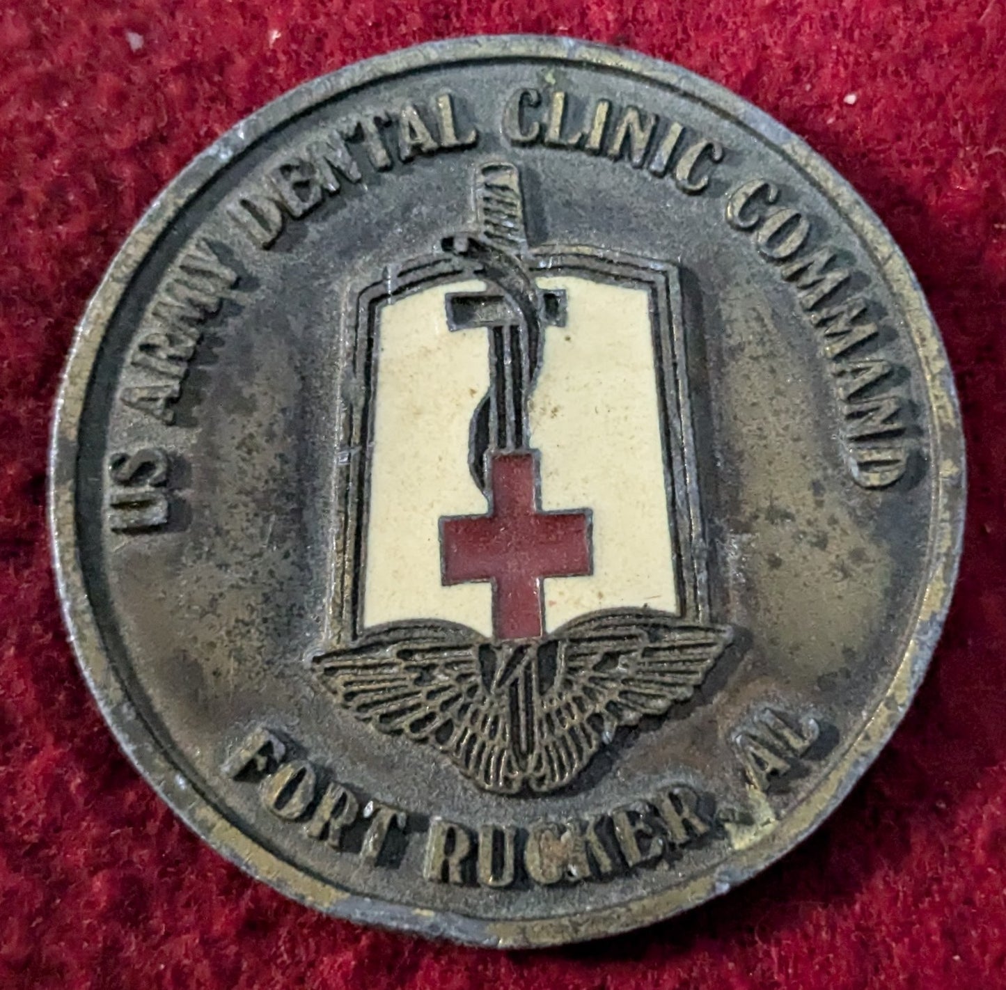Challenge Coin US Army Dental Clinic Command Fort Rucker AL (chcc-25May80)