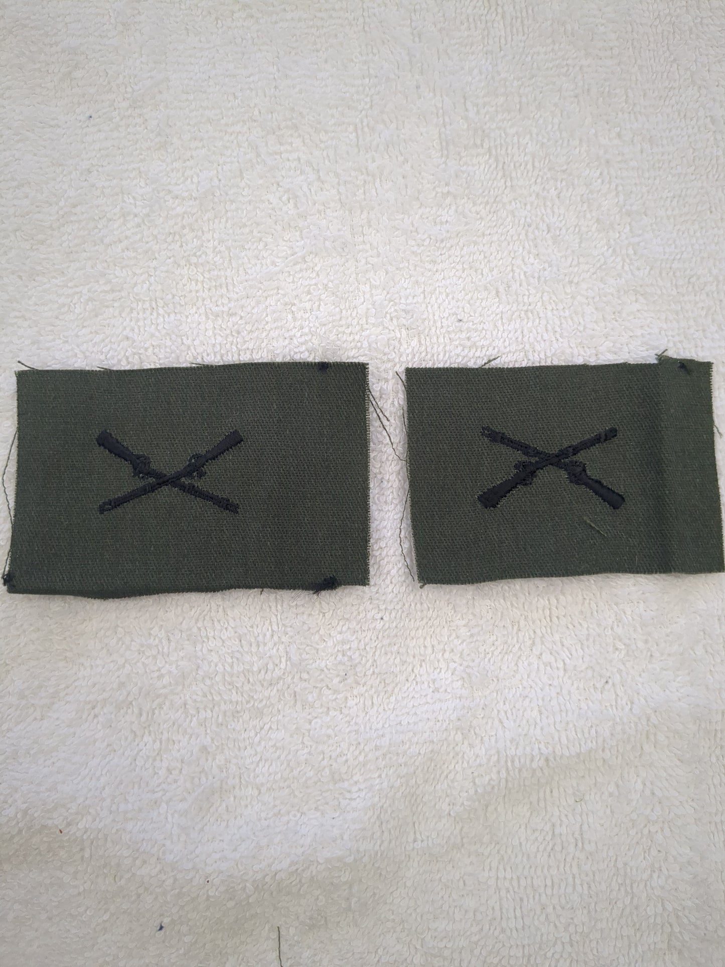 US Army Infantry Branch Sew Rank Subdued Pair (WSB12-BranchSew)