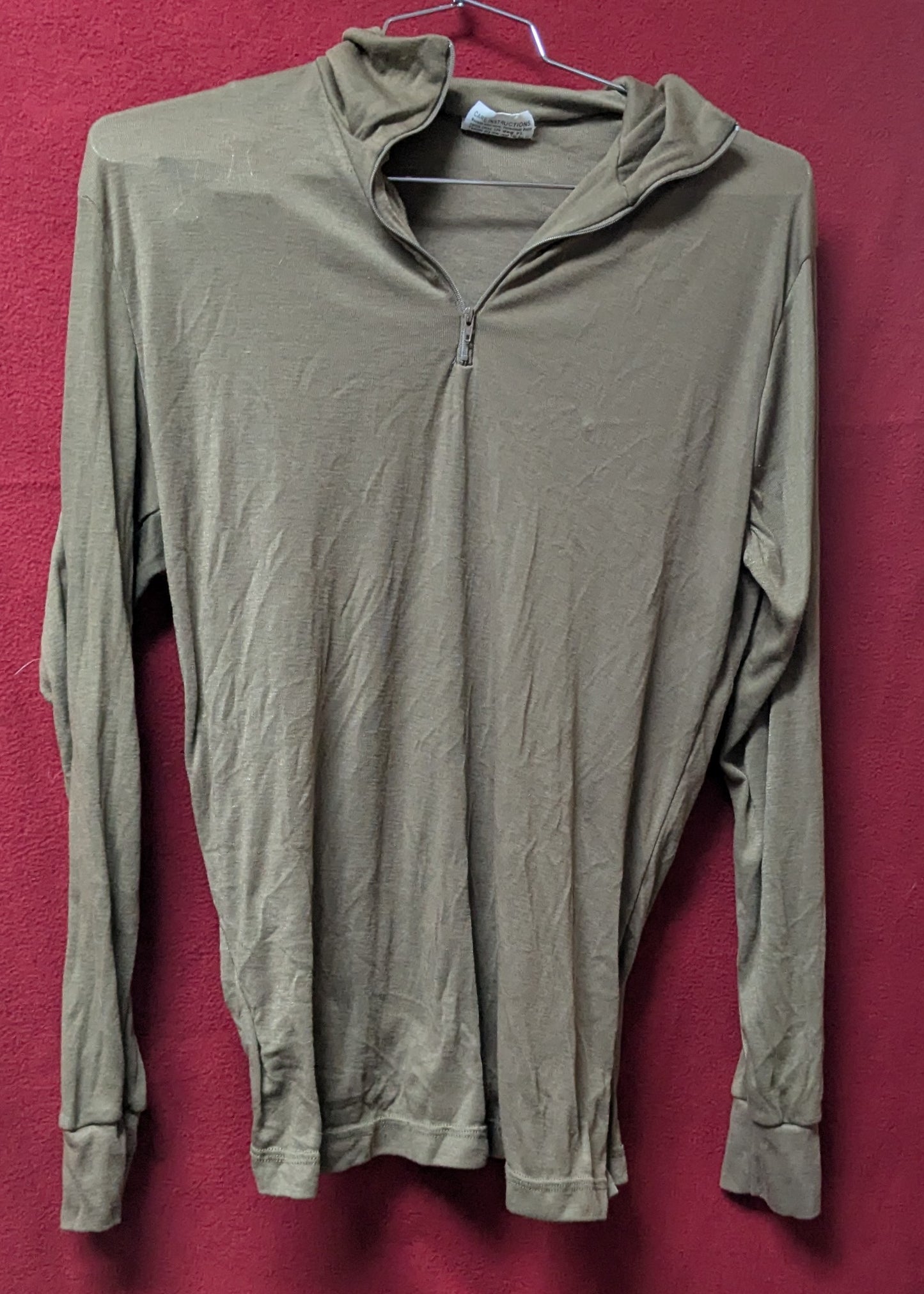 Military Issued Brown LWCWUS Polyester Undershirt (DC8-25Sep04)