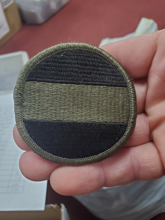 US Army Ground Forces Command Subdued Shoulder Patch Insignia OD Woodland (bu06-forscom)