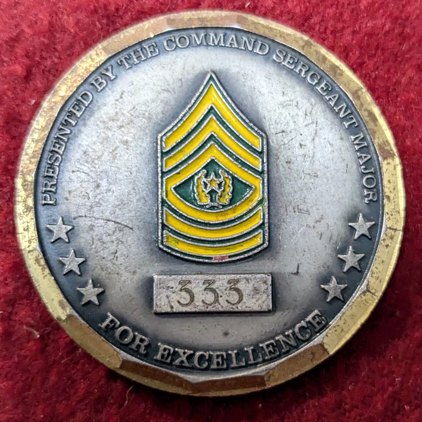 Challenge Coin 30th Medical Brigade CSM Marked 333 (chcc-25May05)