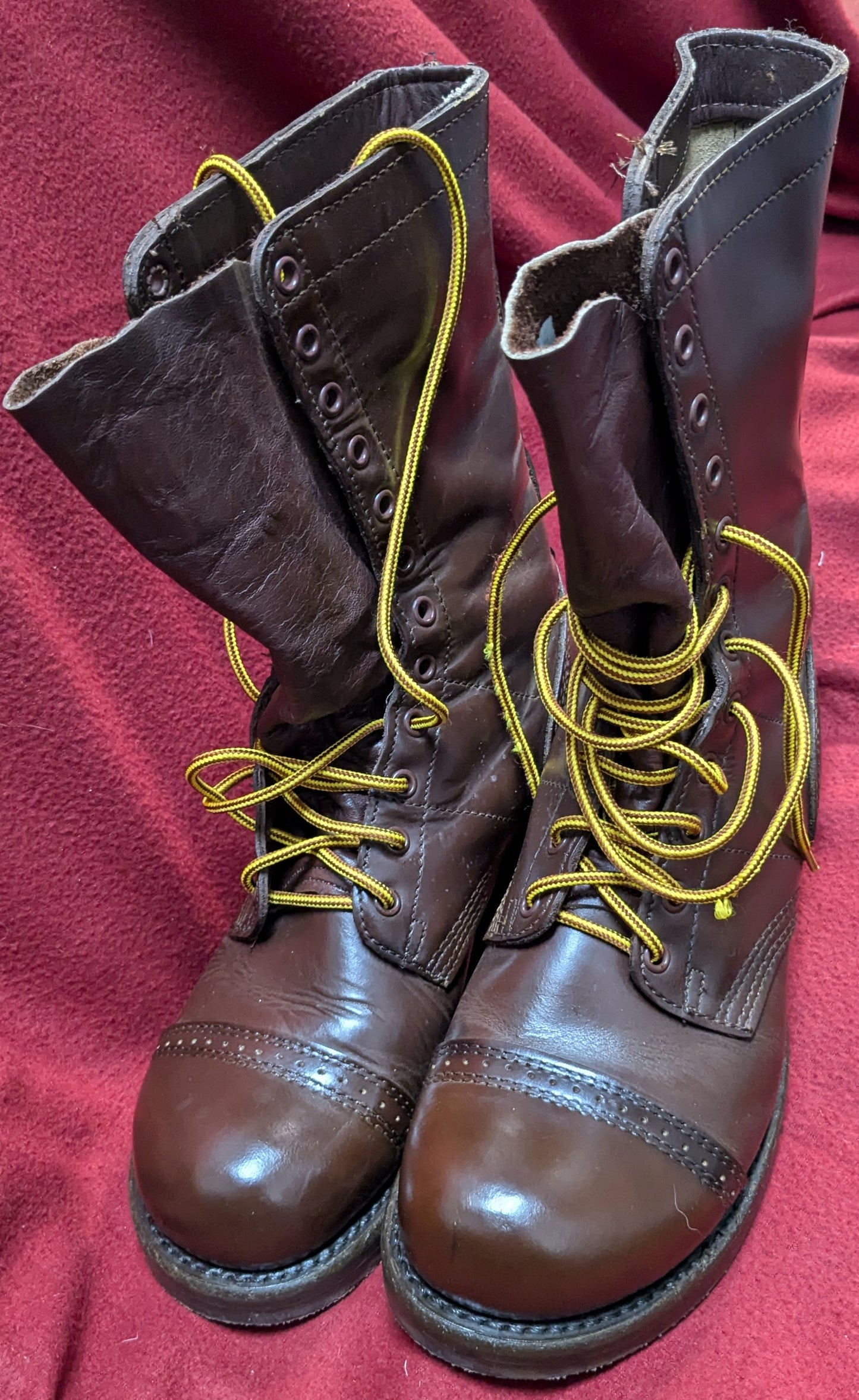 NOS Corcoran Mens 10" Historic Brown Jump Boots Mens 8.5 (fa08-25APR101)