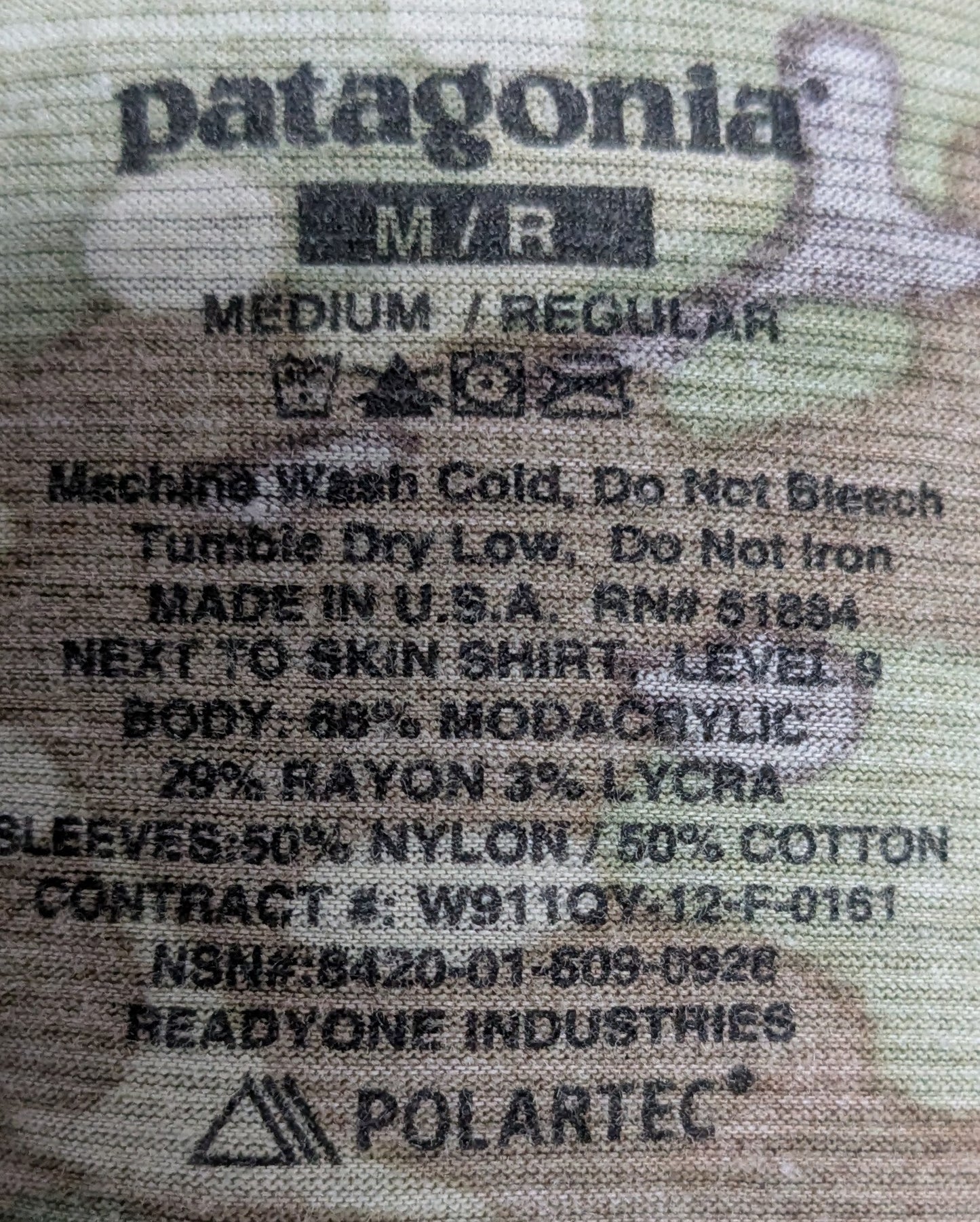 Patagonia L9 Combat Shirt OCP Multicam Medium Regular (AB04-25Dec09)
