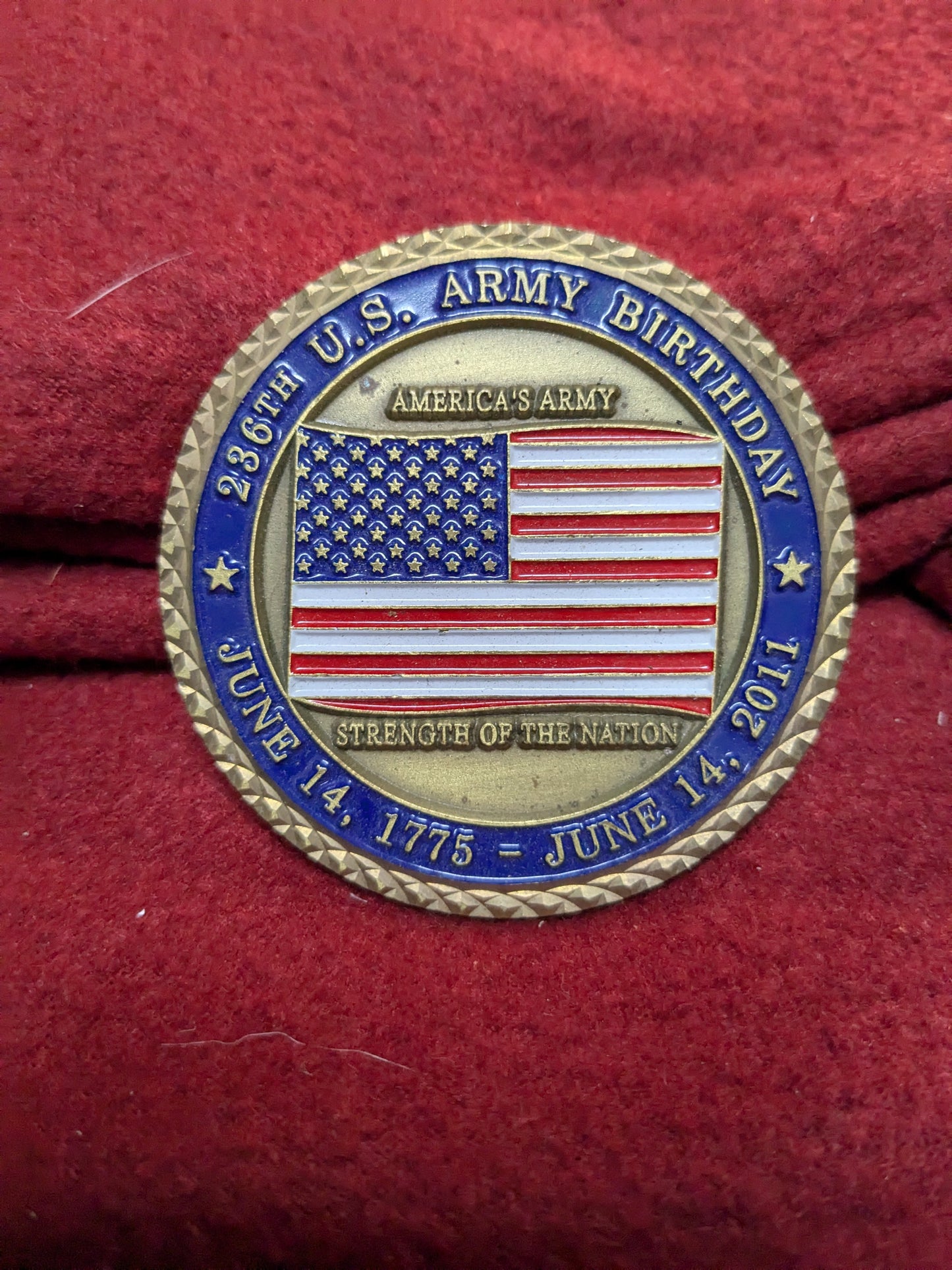 Challenge Coin 19th Esc & Area Iv 236th Army Birthday Ball (chcc-25APR155)