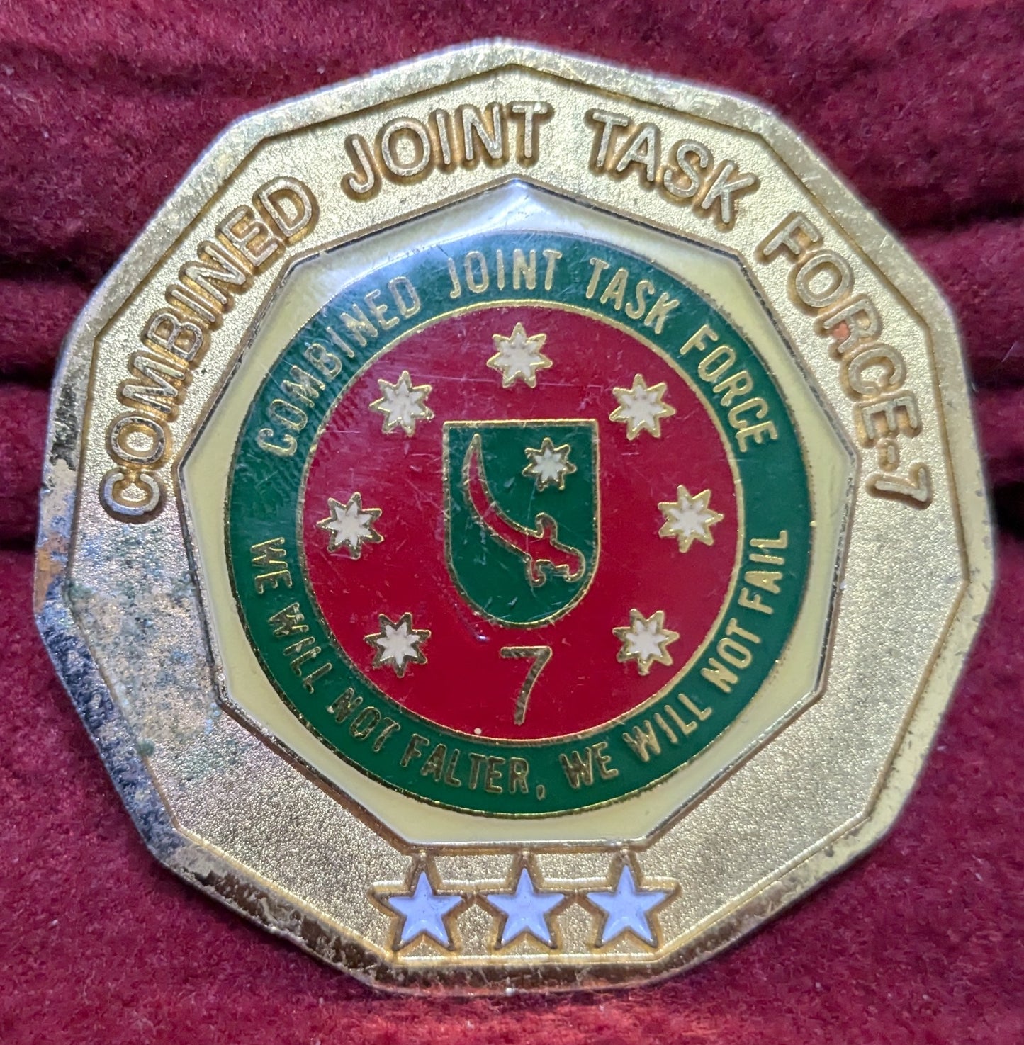 Challenge Coin Combined Joint Task Force 7 Operation Iraqi Freedom (chcc-25APR162)
