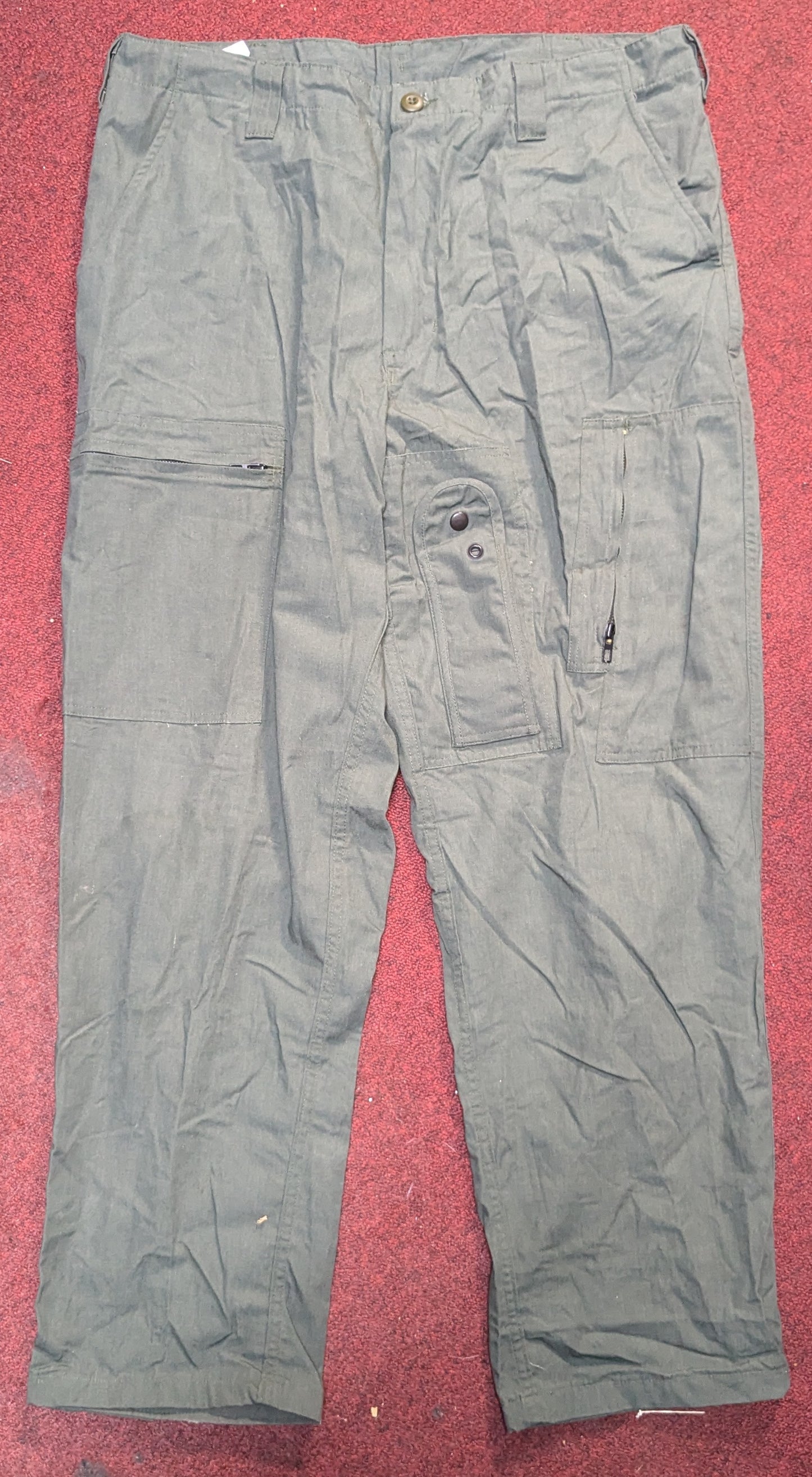 Large 2-Piece Flight Suit Bottoms Pants Sage Green CW2-B-0000 (ab02-25Jun72)