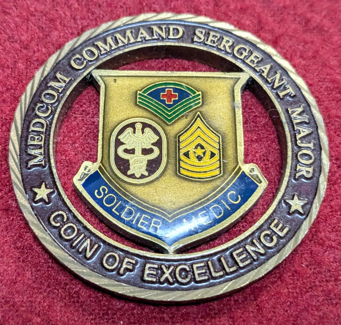 Challenge Coin US Army Medcom Command Sergeant Major (chcc-25APR137)
