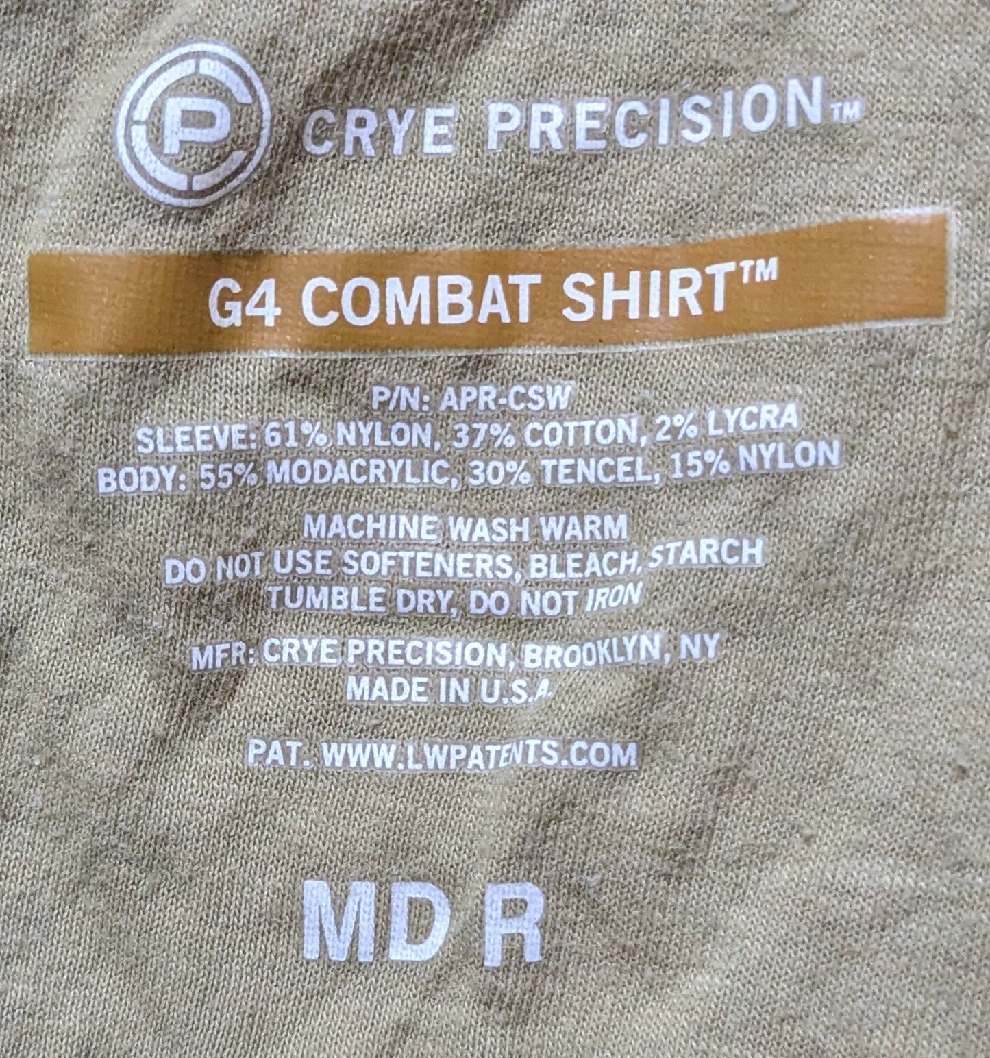Crye Precision G4 Combat Shirt Medium Regular (DA5-25Oct37)
