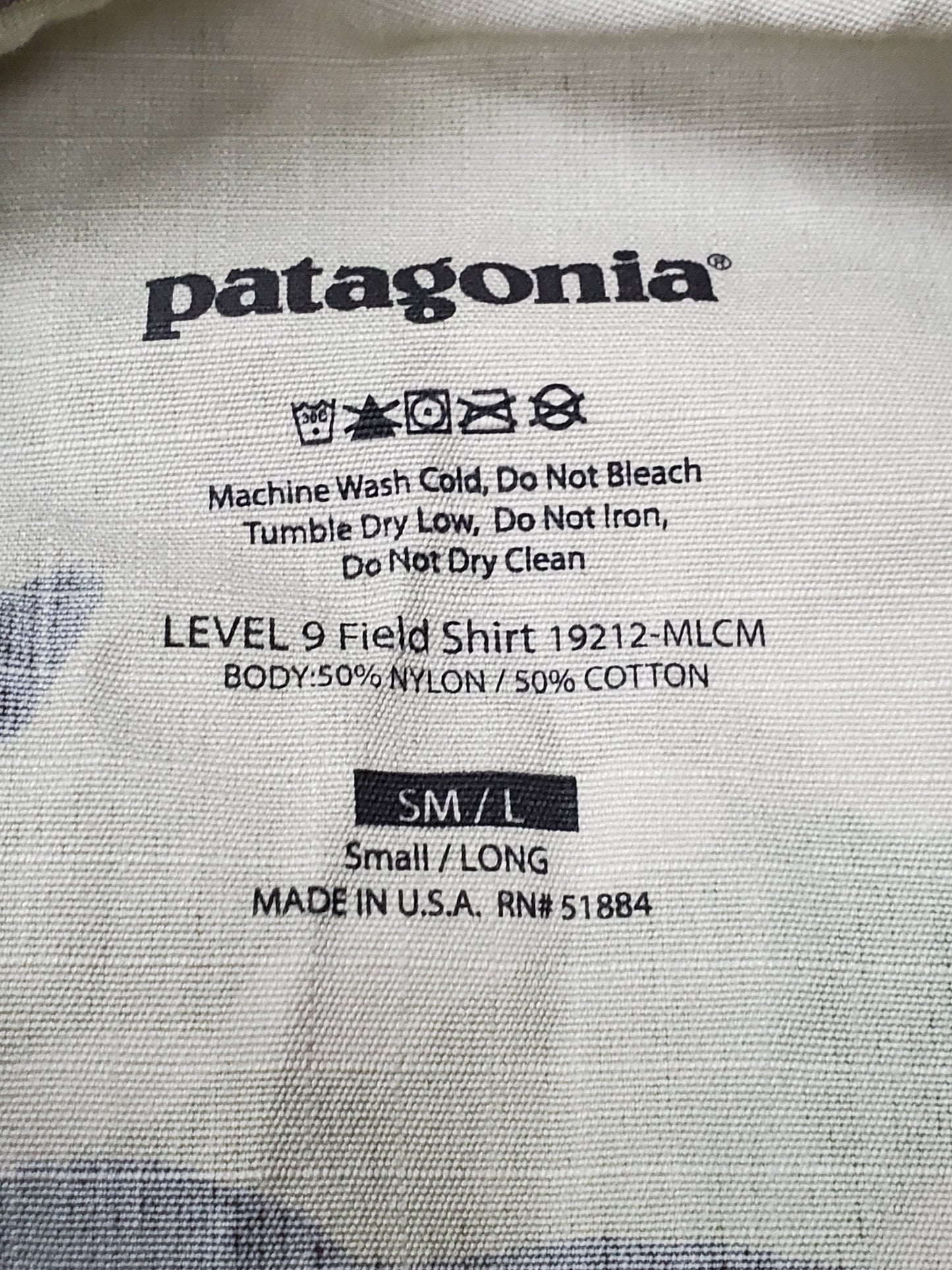 Small Long Patagonia L9 OCP Multicam Field Top (DC09-PFTSL-25OCT03)