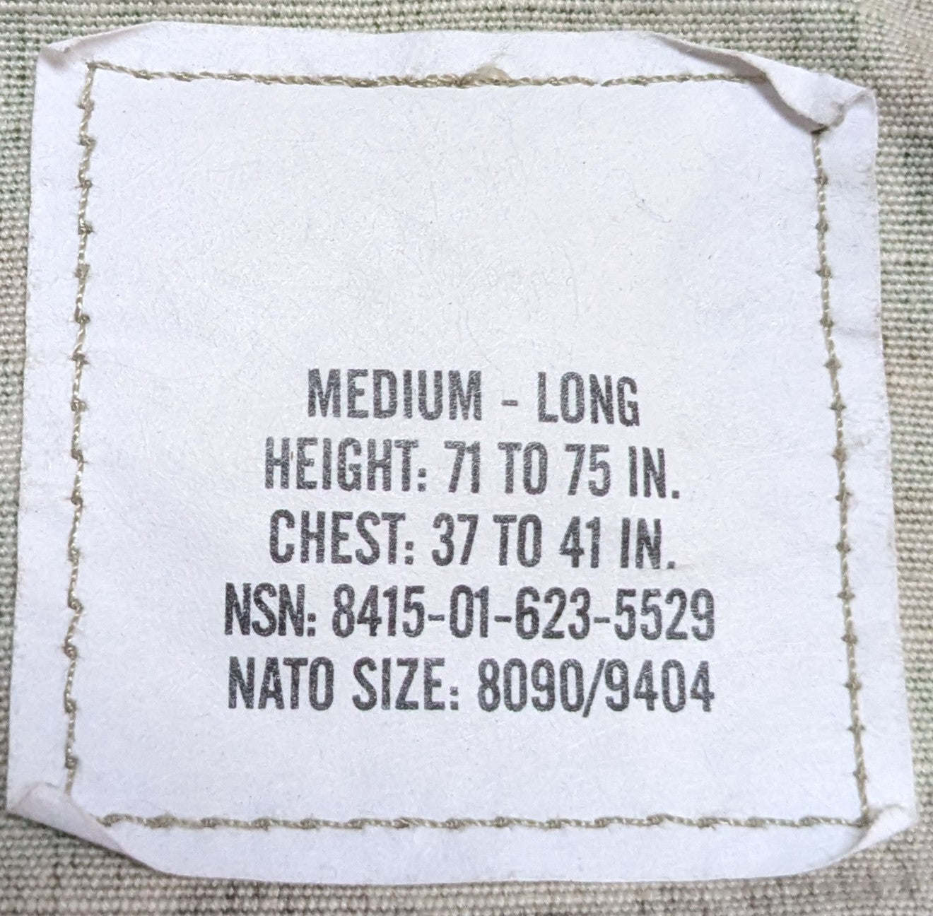 NOS US Army Traditional OCP Top Medium Long (cb03-25May139)