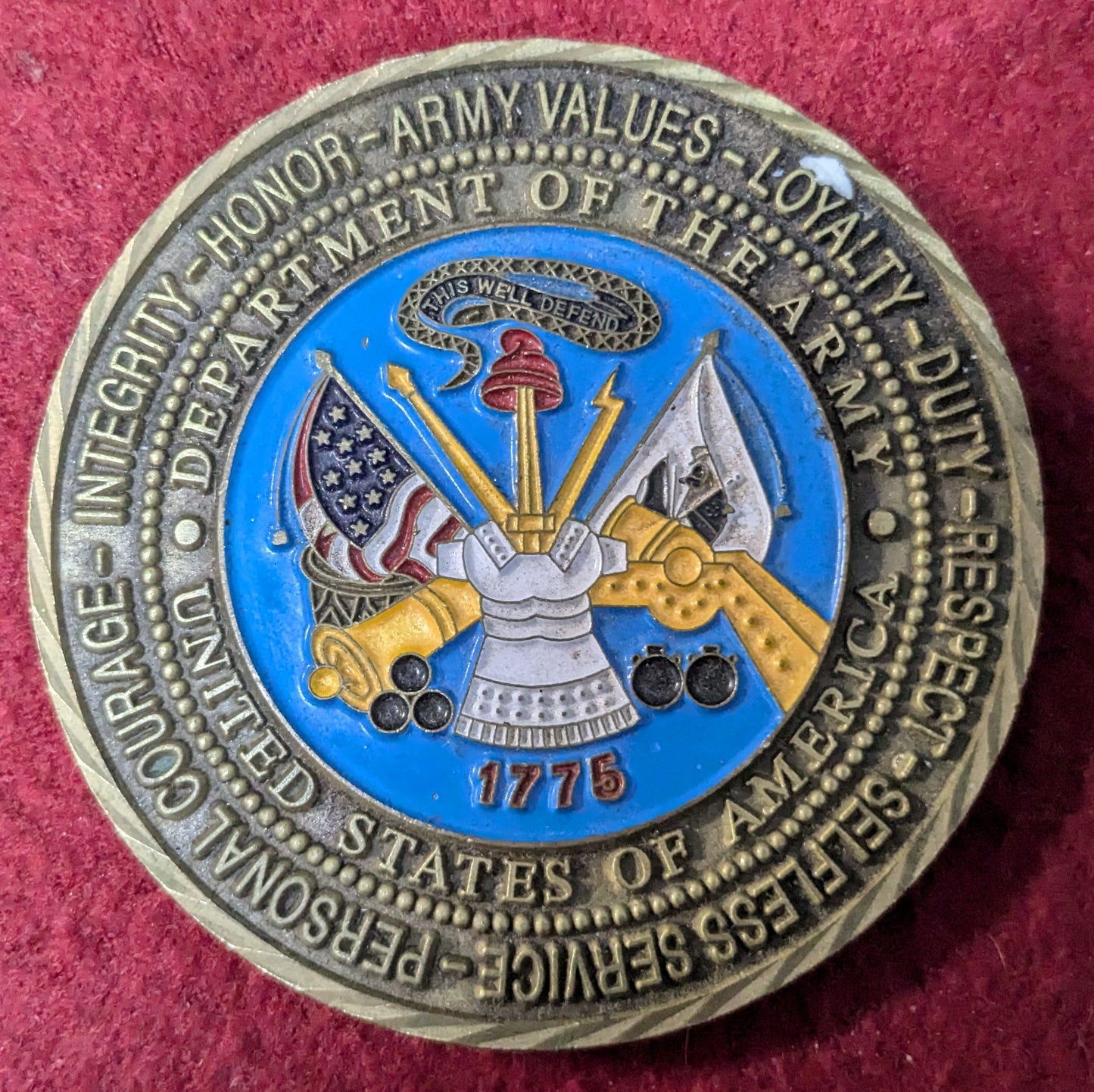 Challenge Coin 224 Years of Army Excellence 19 June 1999 Pacific Victors Eighth US Army (chcc-25May40)