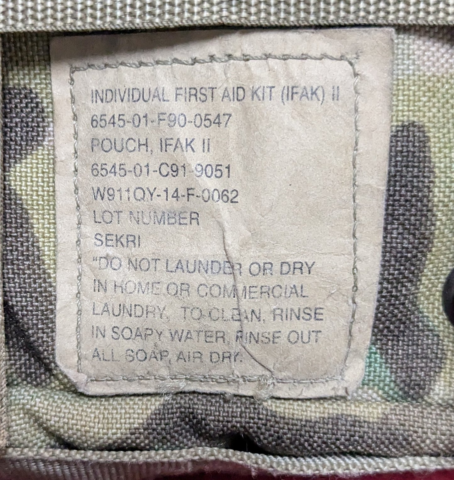 US Army Sekri IFAK II OCP Individual First Aid (AB01-25APR68)
