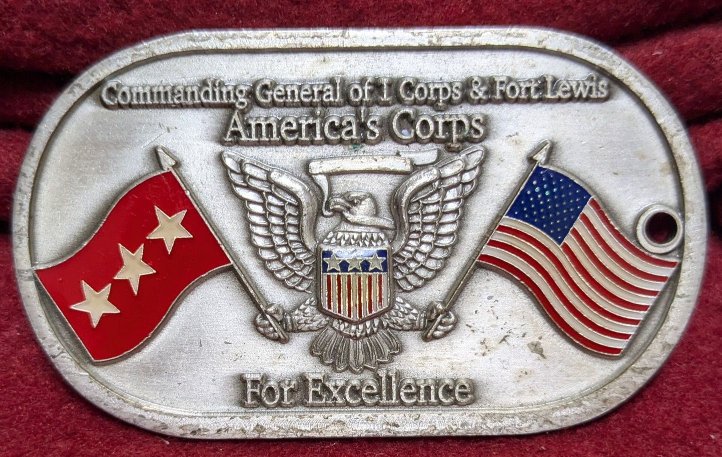 Challenge Coin First Corps Fort Lewis Washington (chcc-25APR150)