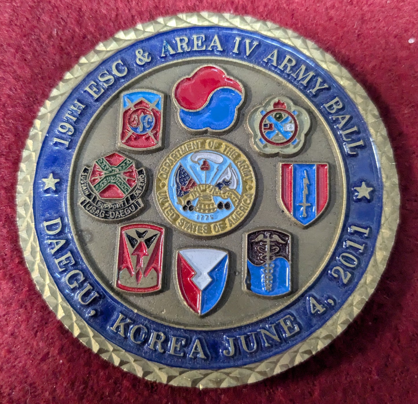 Challenge Coin 236th Us Army Birthday 19th ESC & Area IV Army Ball (chcc-25May23)