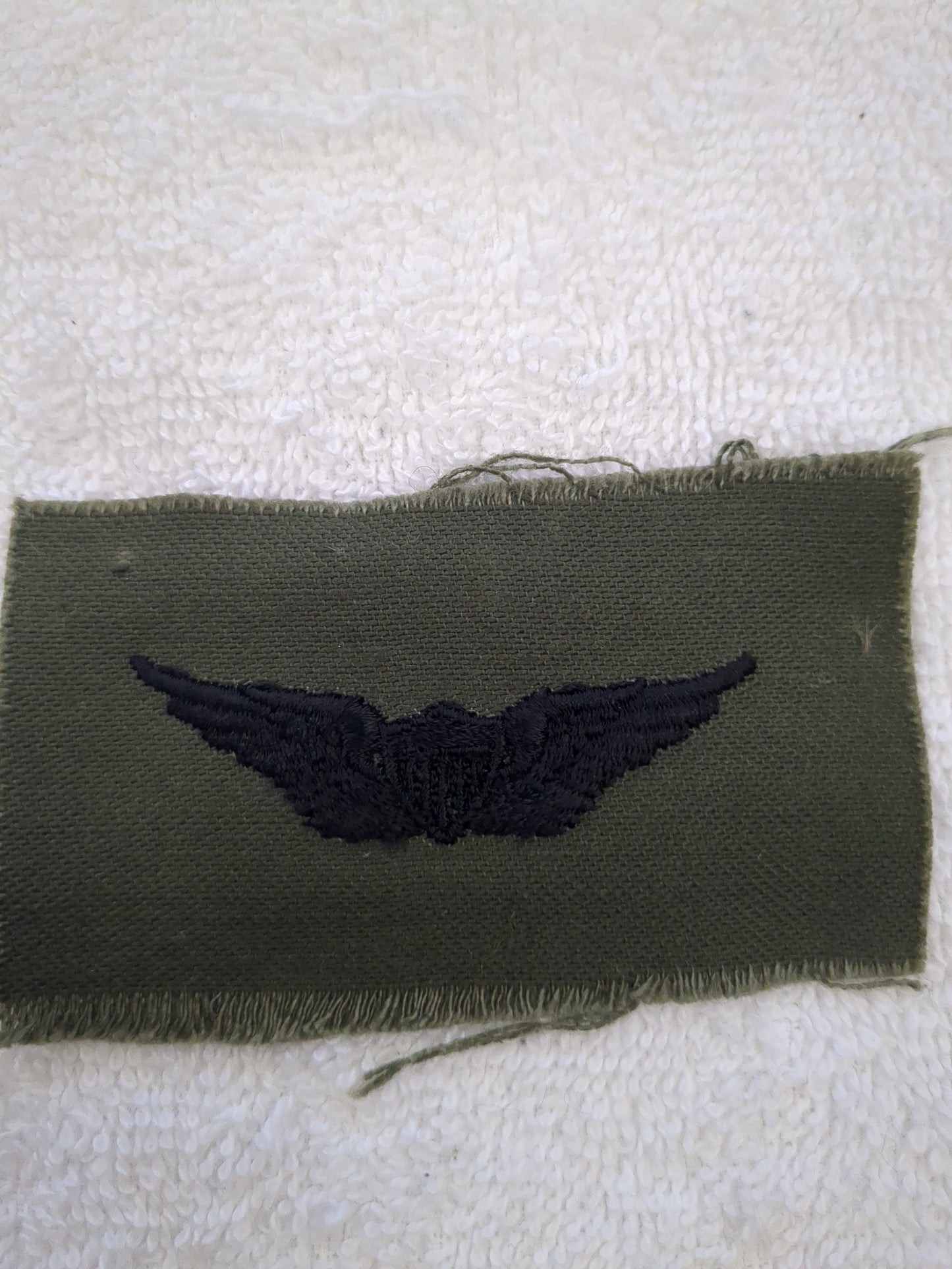 US Army Aviator Badge Sew-On Subdued OD Black (wsb11-AviatorBadgeSew)