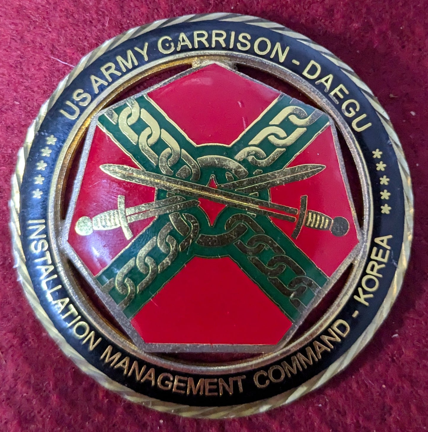 Challenge Coin Us Army Garrison Daegu Installation Management Command Korea (chcc-25May21)