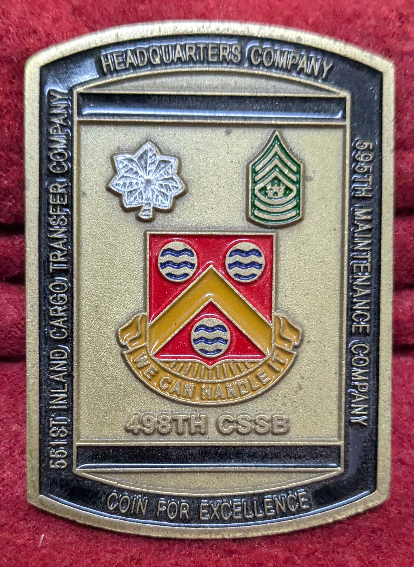Challenge Coin 498th CSSB Korea (chcc-25APR161)