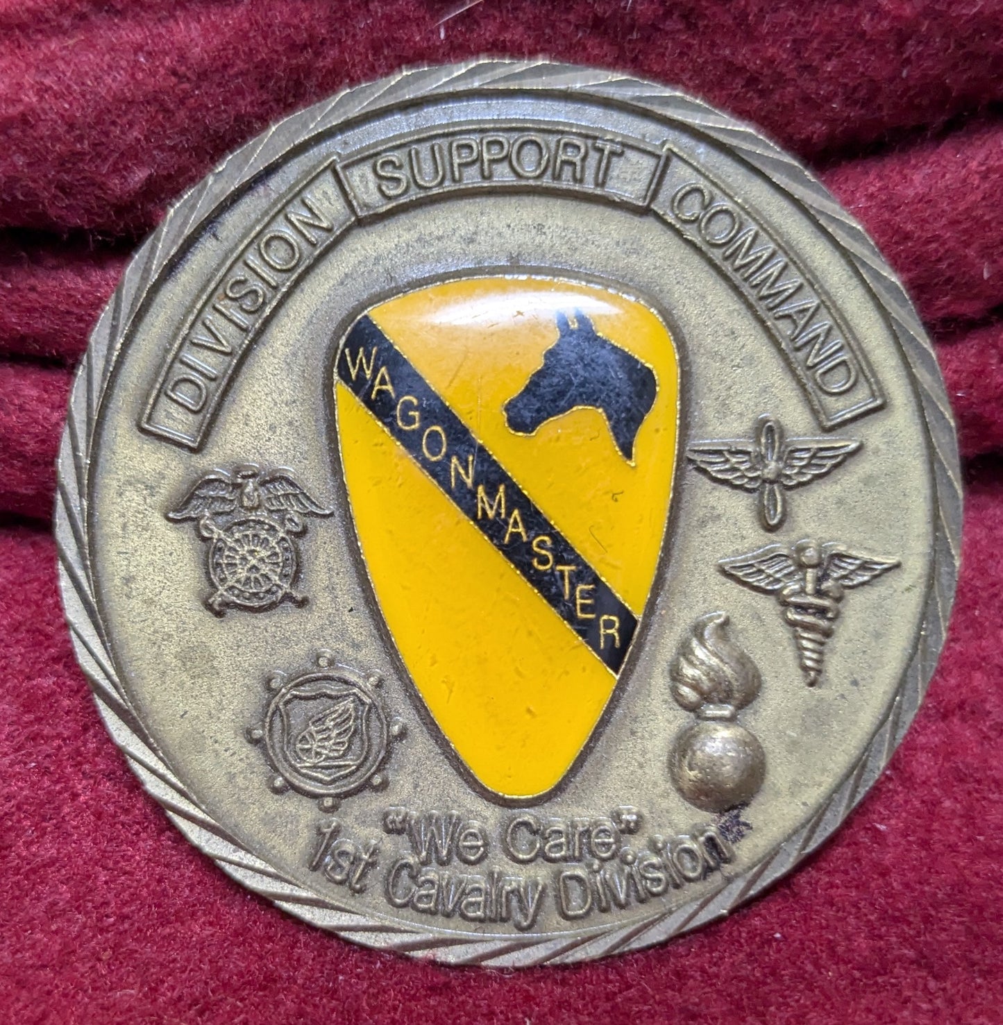 Challenge Coin 1st Cav Division Support Command (chcc-25APR153)