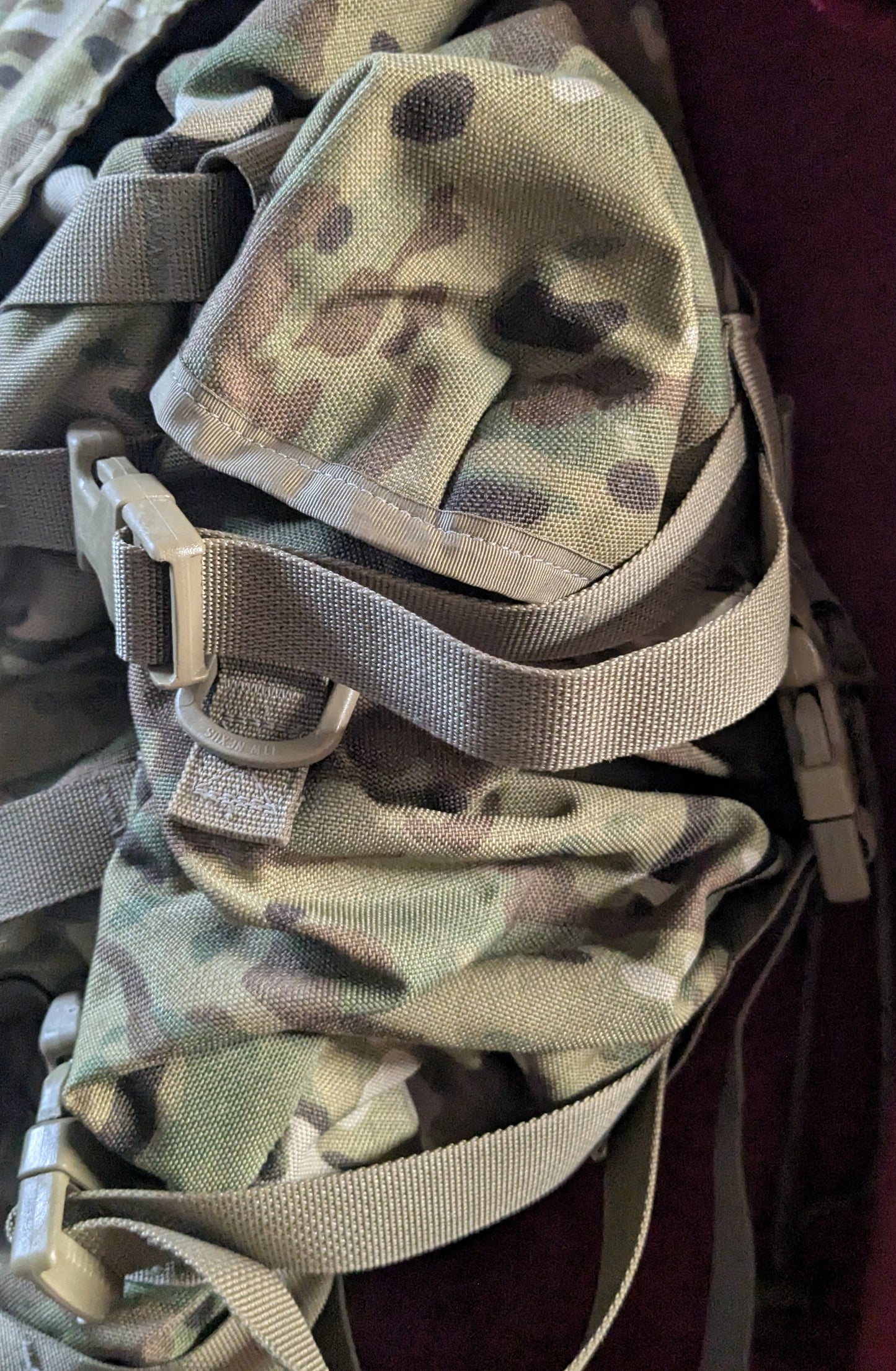 "Ranger Ready' OCP Large Molle II Ruck w/ The Gibson Mod w/ Name Tape & Cat Eyes