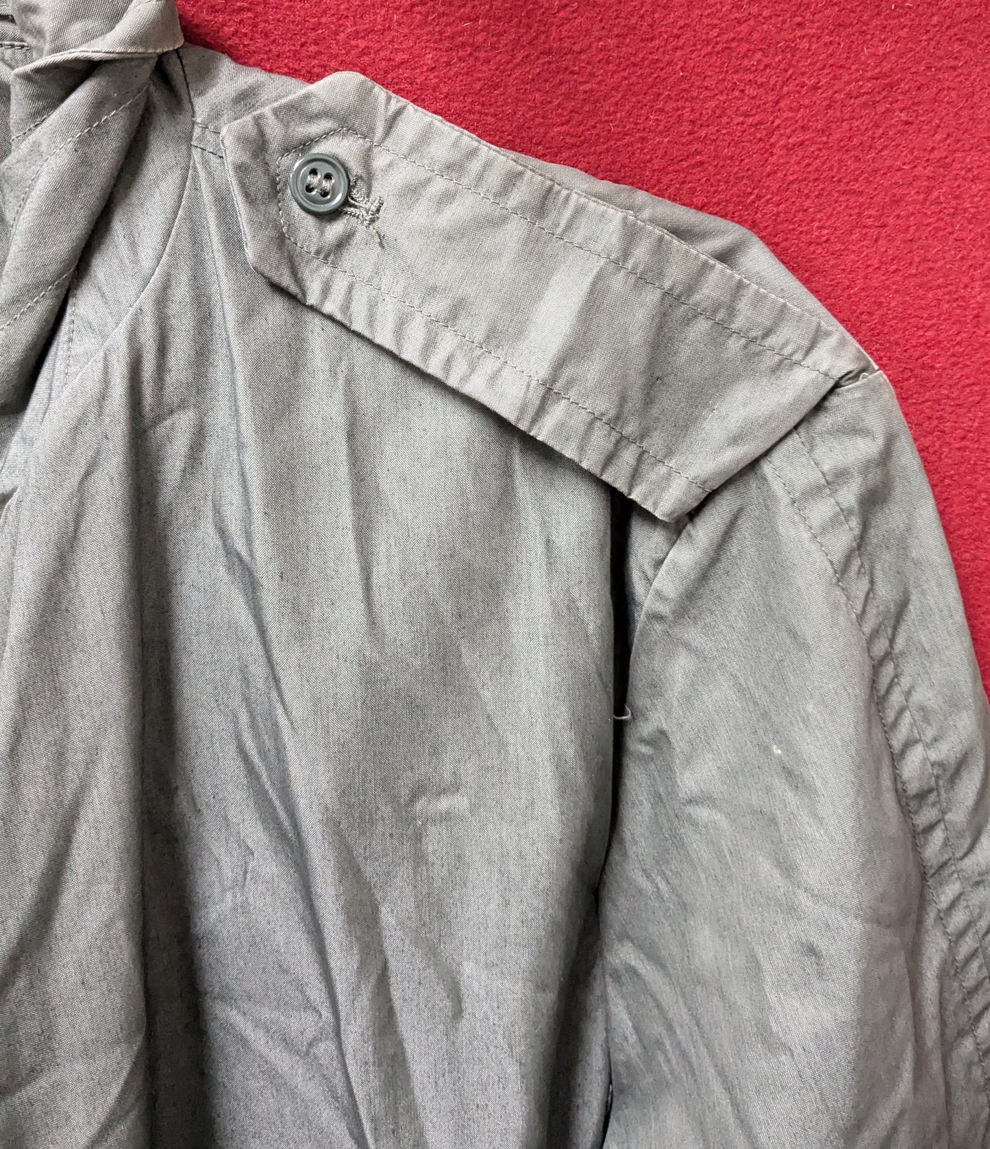 Raincoat, Man's, Cotton and Nylon, Quarpel Army Green 274 (CB09-25APR26)