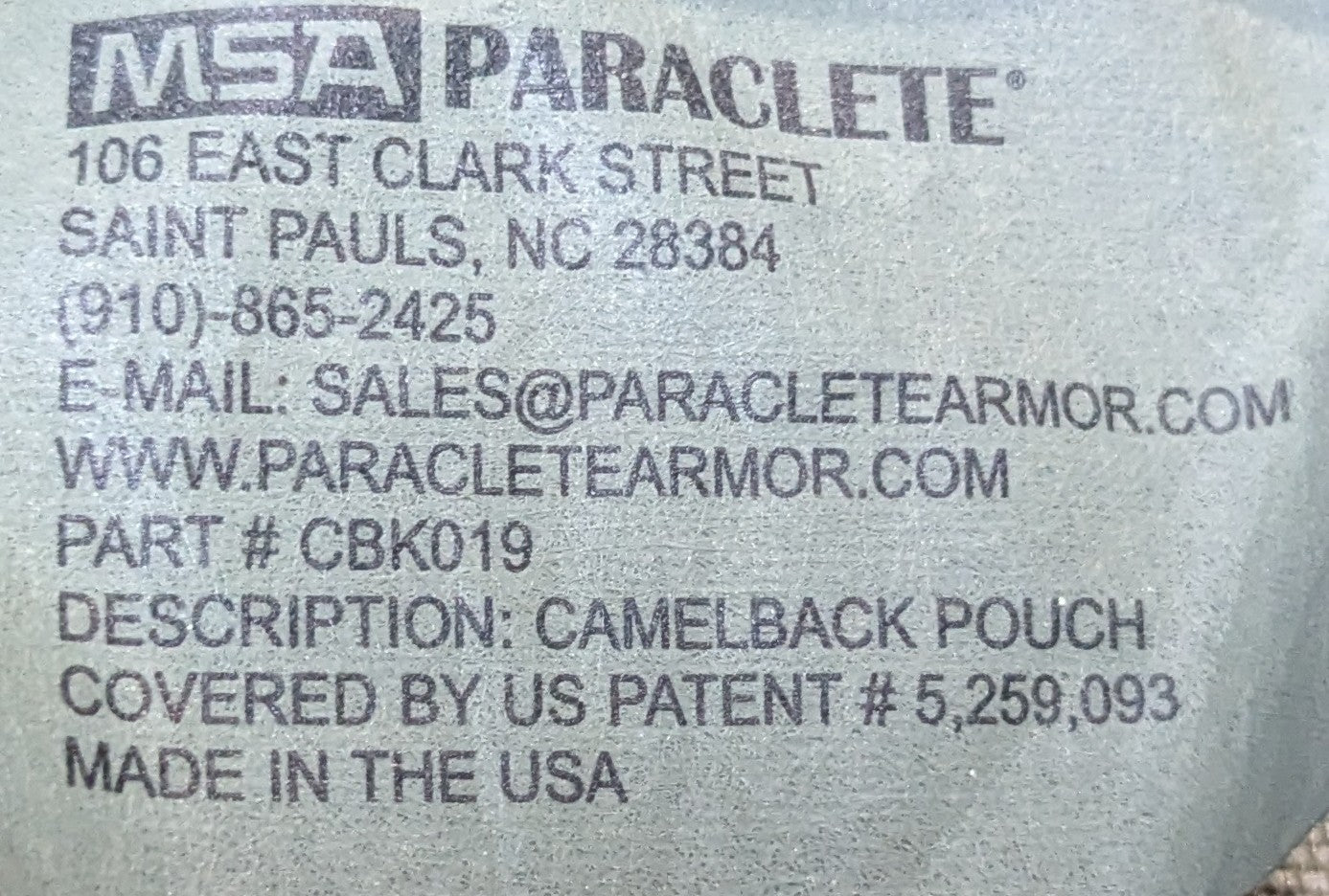 NOS ParaClete Camelback Pouch Multicam (FA3-26Mar75)