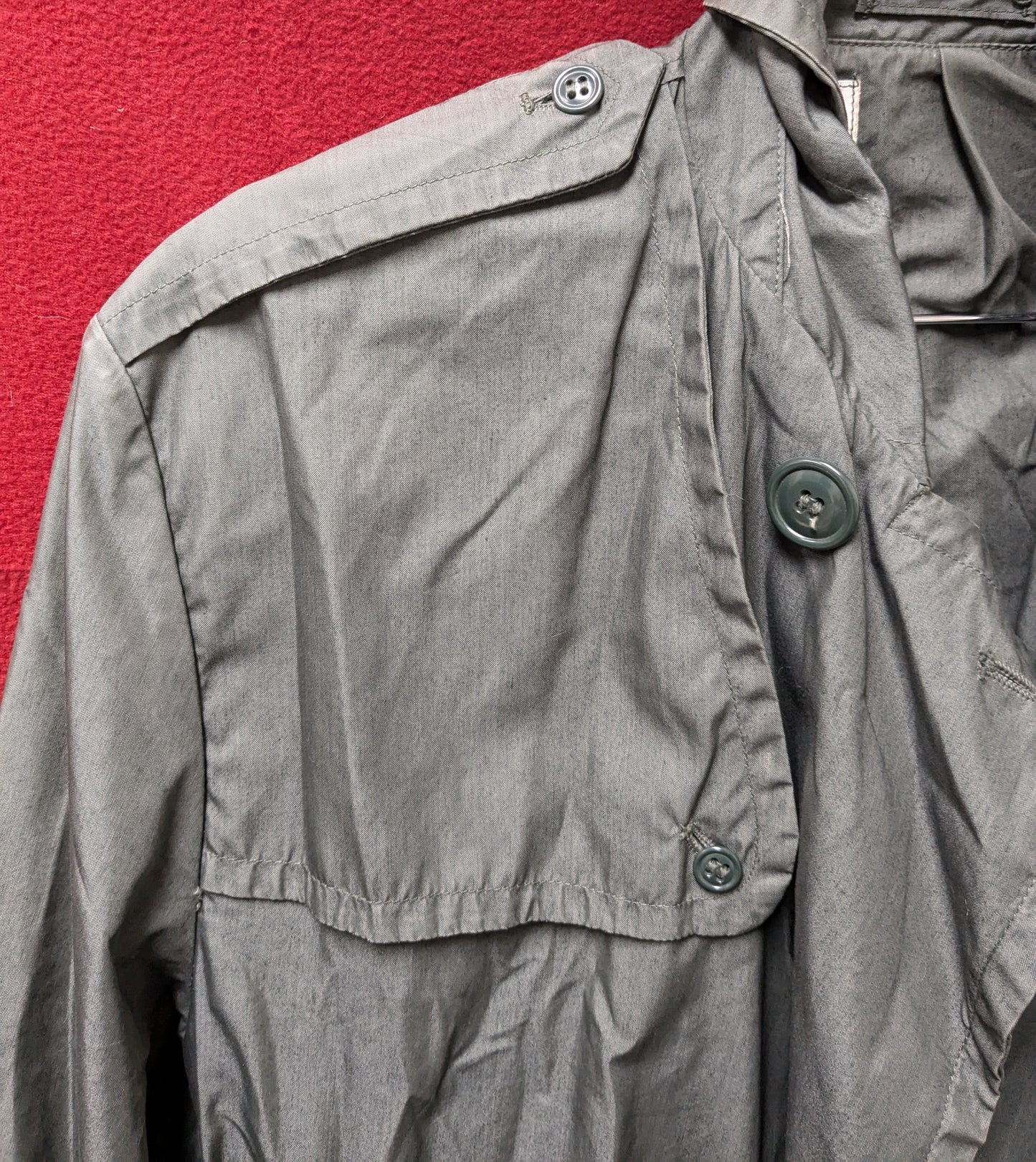 Raincoat, Man's, Cotton and Nylon, Quarpel Army Green 274 (CB09-25APR26)