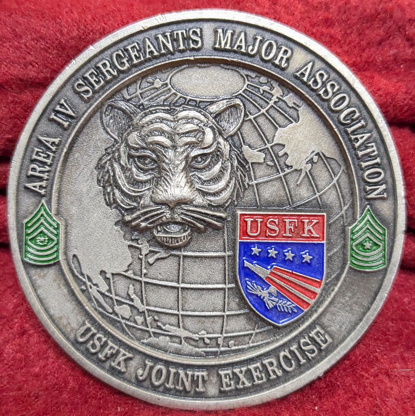 Challenge Coin 2010 Us Army Area Iv Sergeants Major Association (chcc-25APR146)
